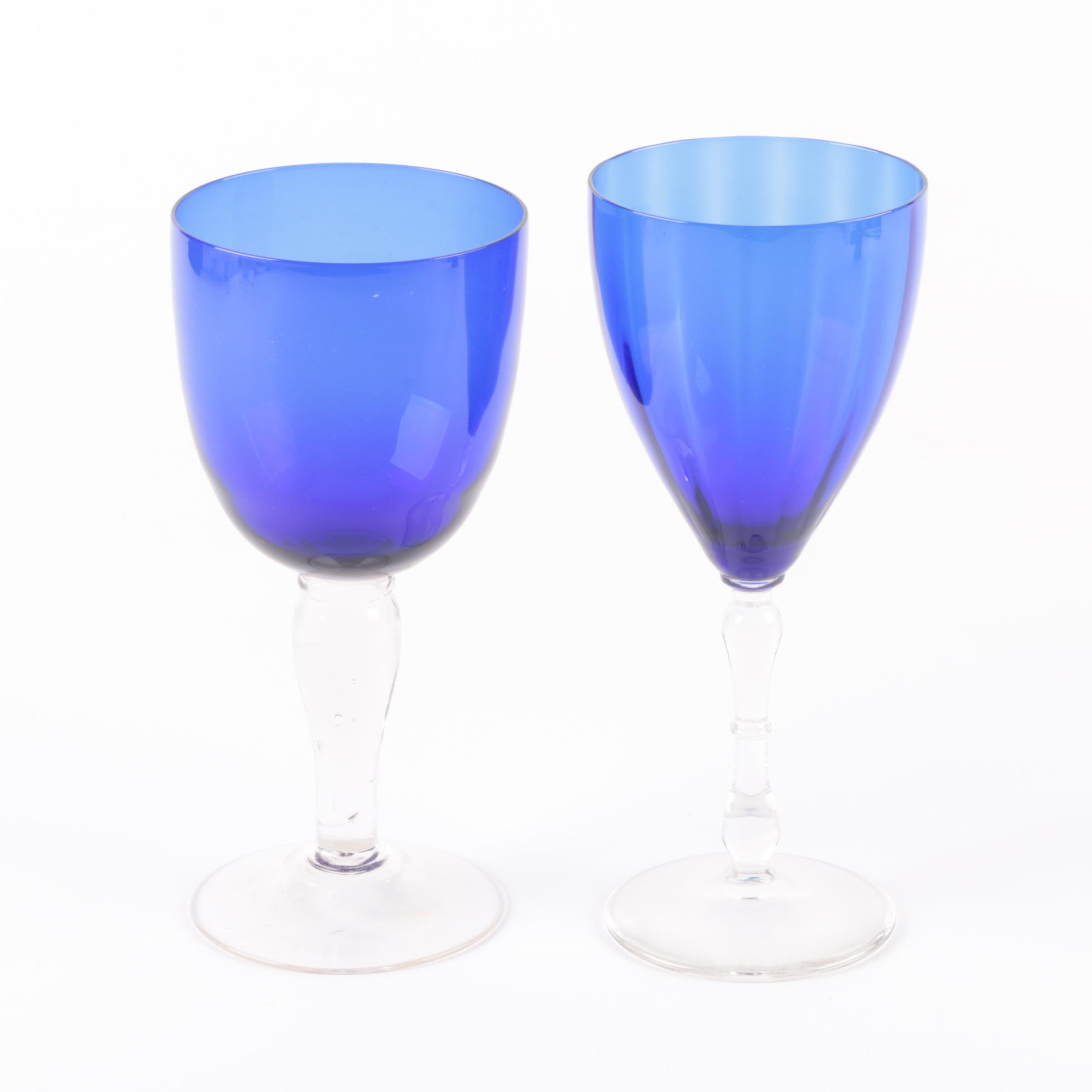 Cobalt Wine Glasses