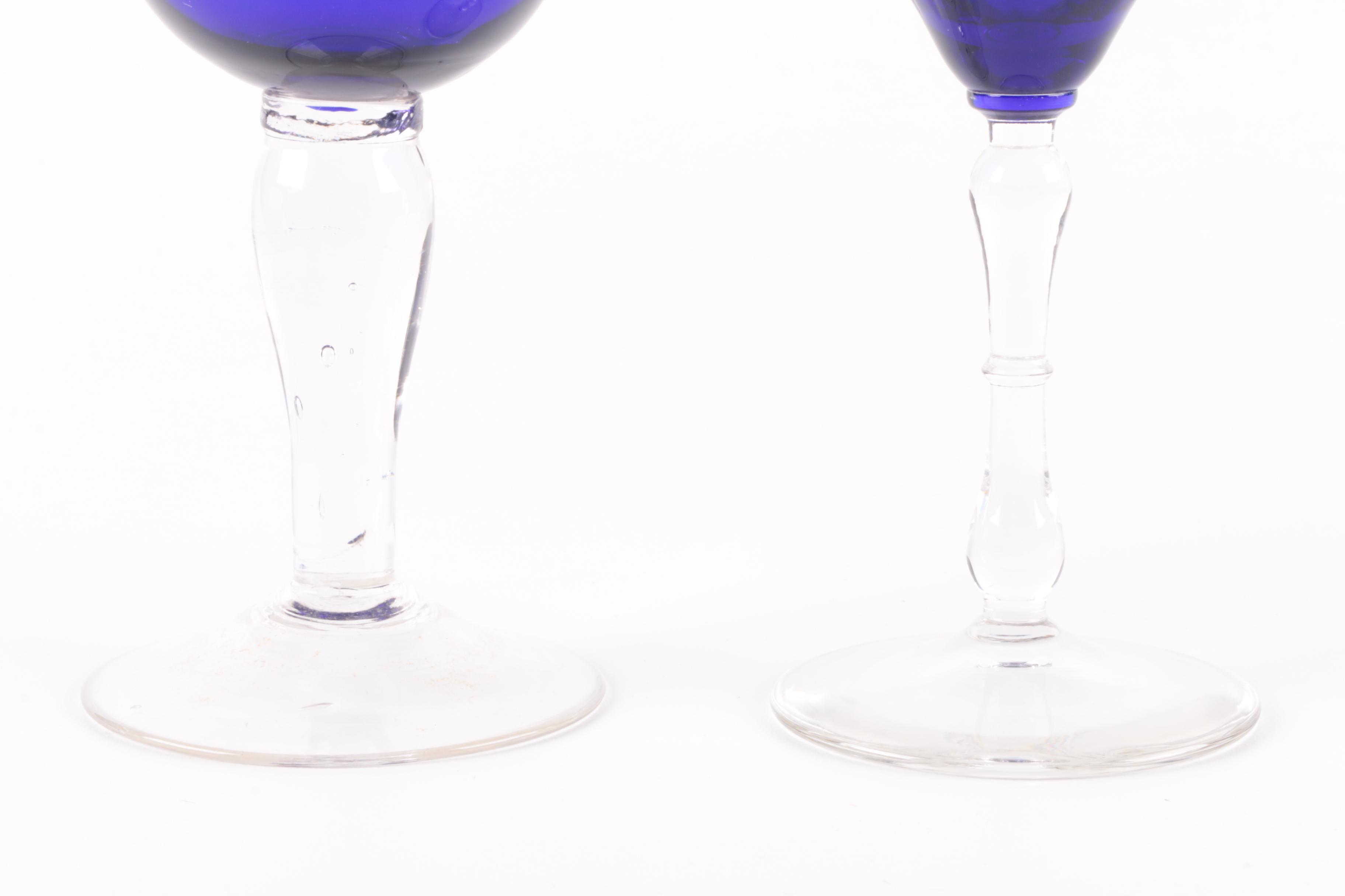 Cobalt Wine Glasses
