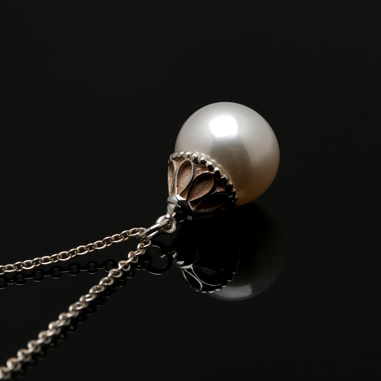 Tiffany & Co. Ziegfeld Collection Sterling Silver Cultured Pearl Necklace