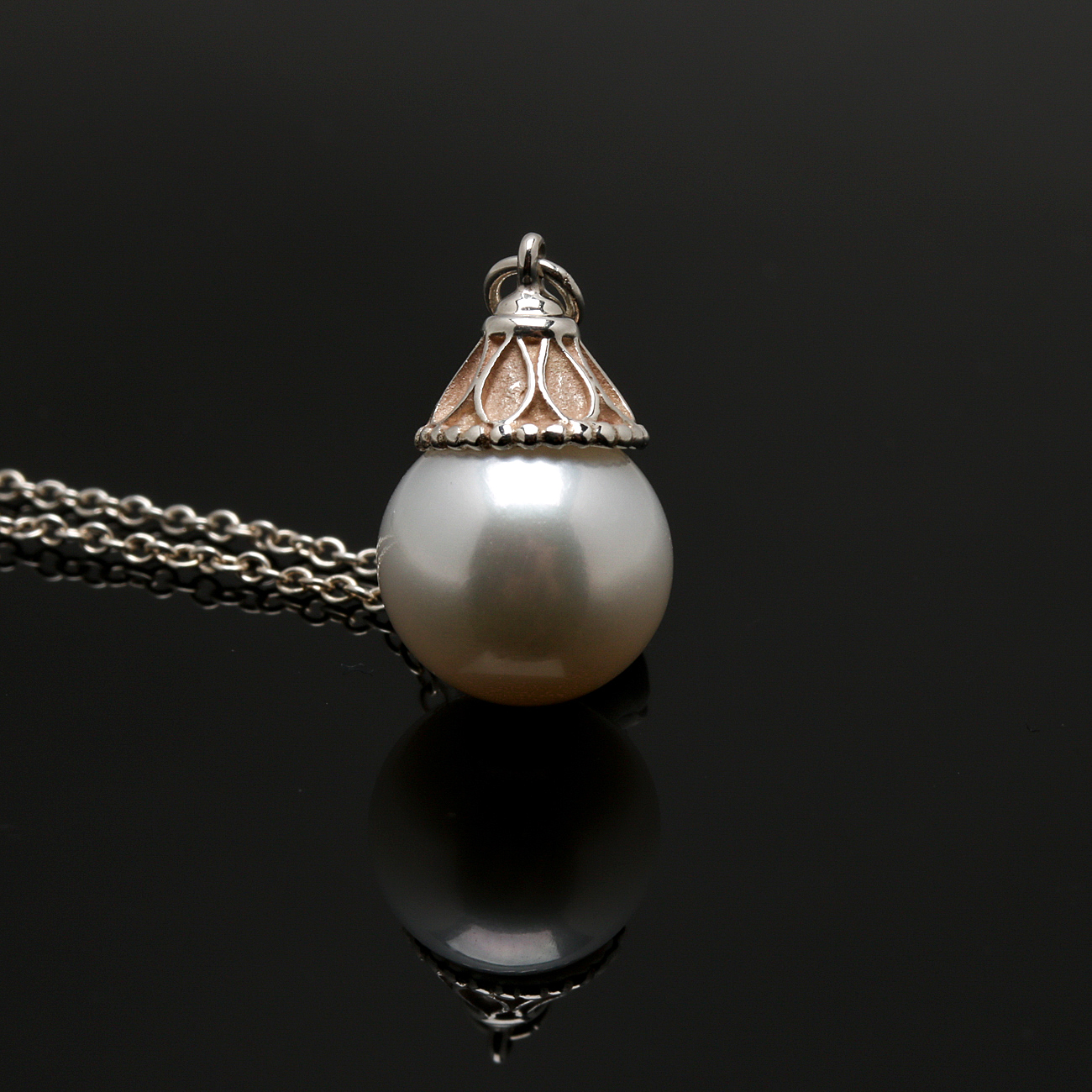 Tiffany & Co. Ziegfeld Collection Sterling Silver Cultured Pearl Necklace