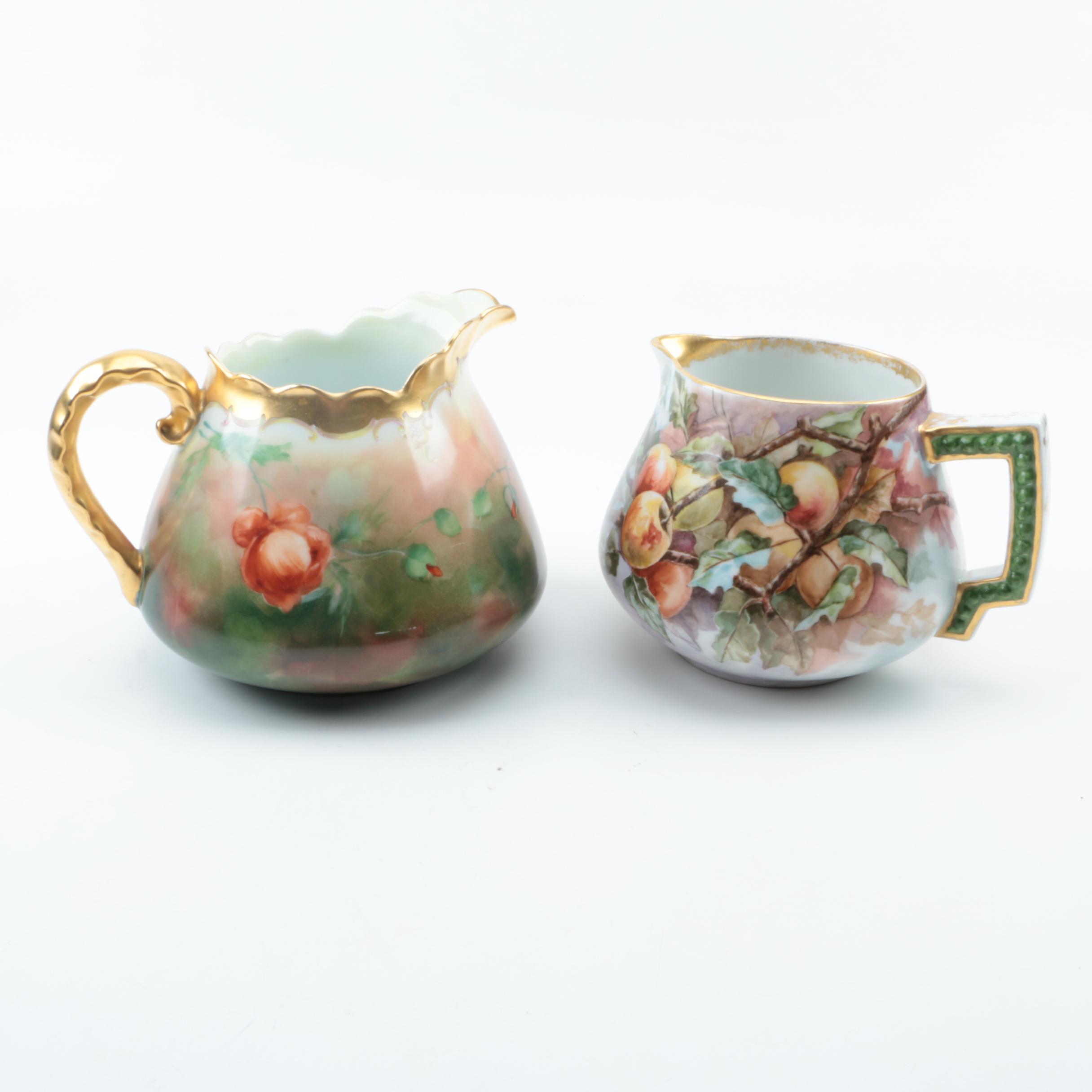 Antique German Pitchers Including Jaeger and Hohenzollern