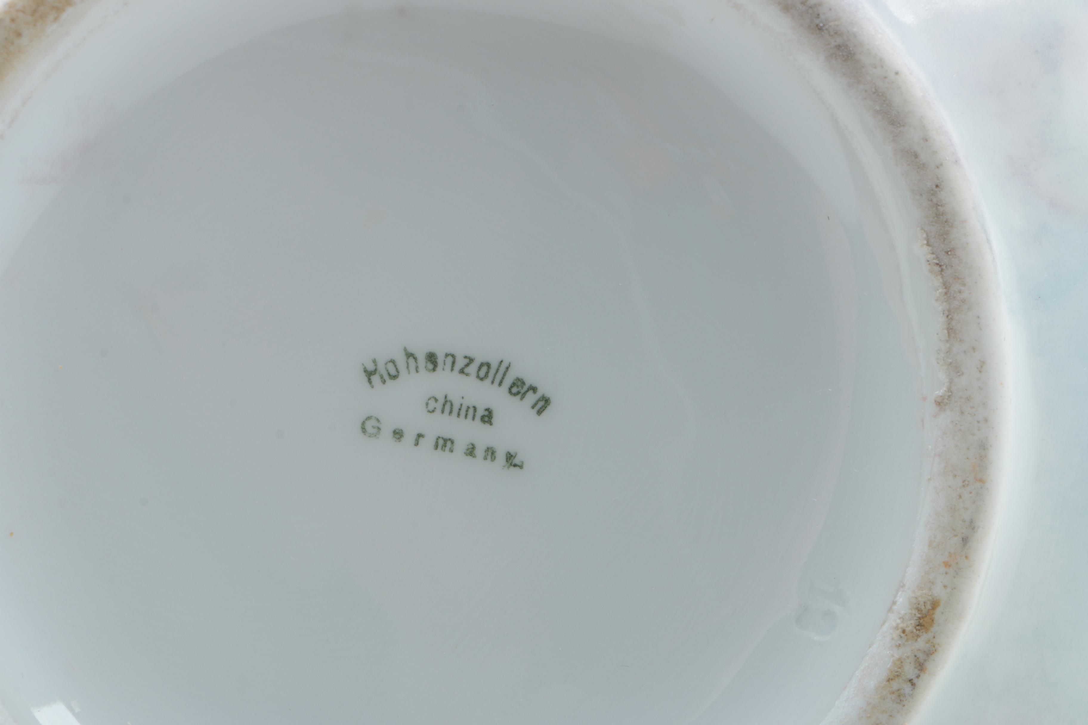 Antique German Pitchers Including Jaeger and Hohenzollern