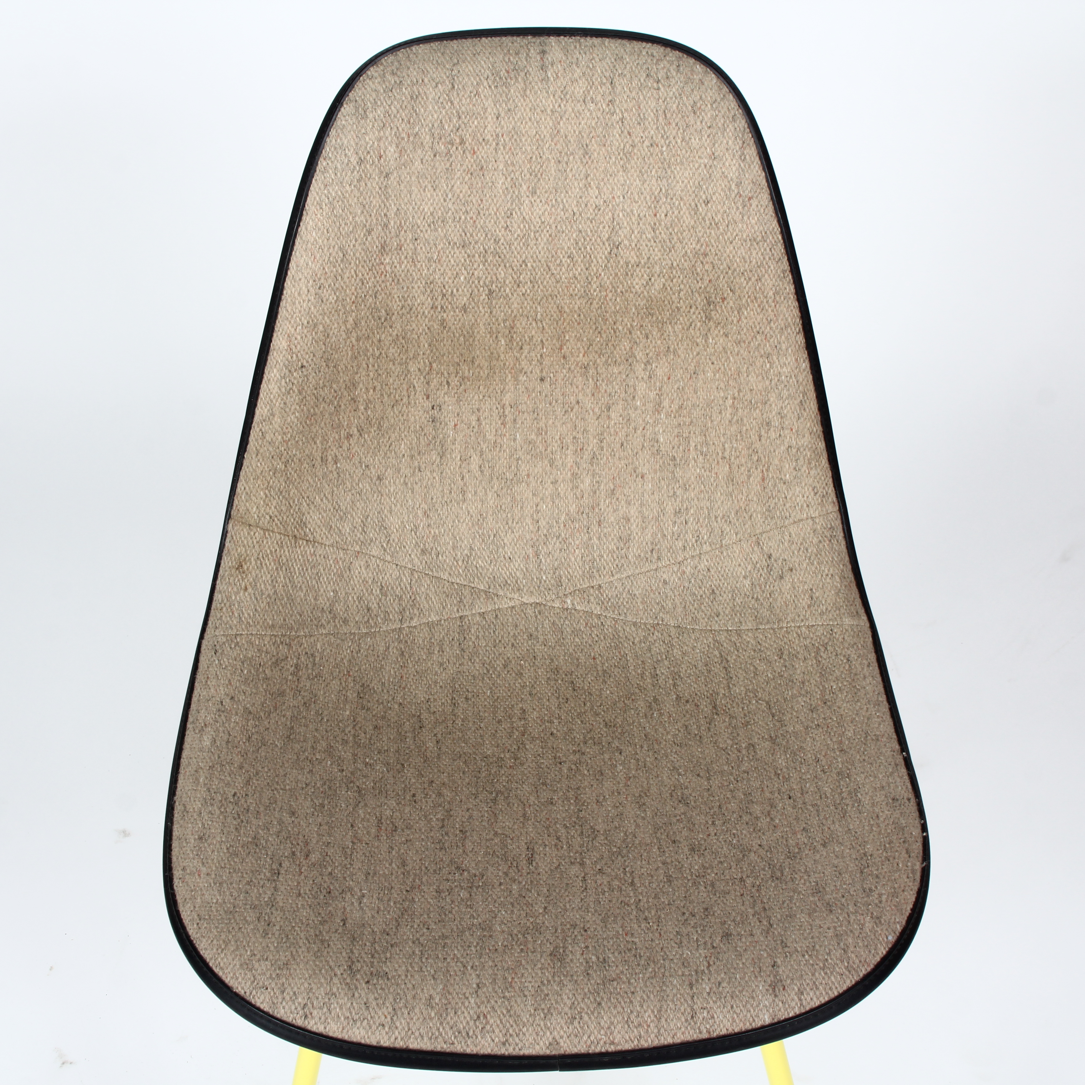 Vintage Eames Oatmeal and Yellow Side Chair by Herman Miller