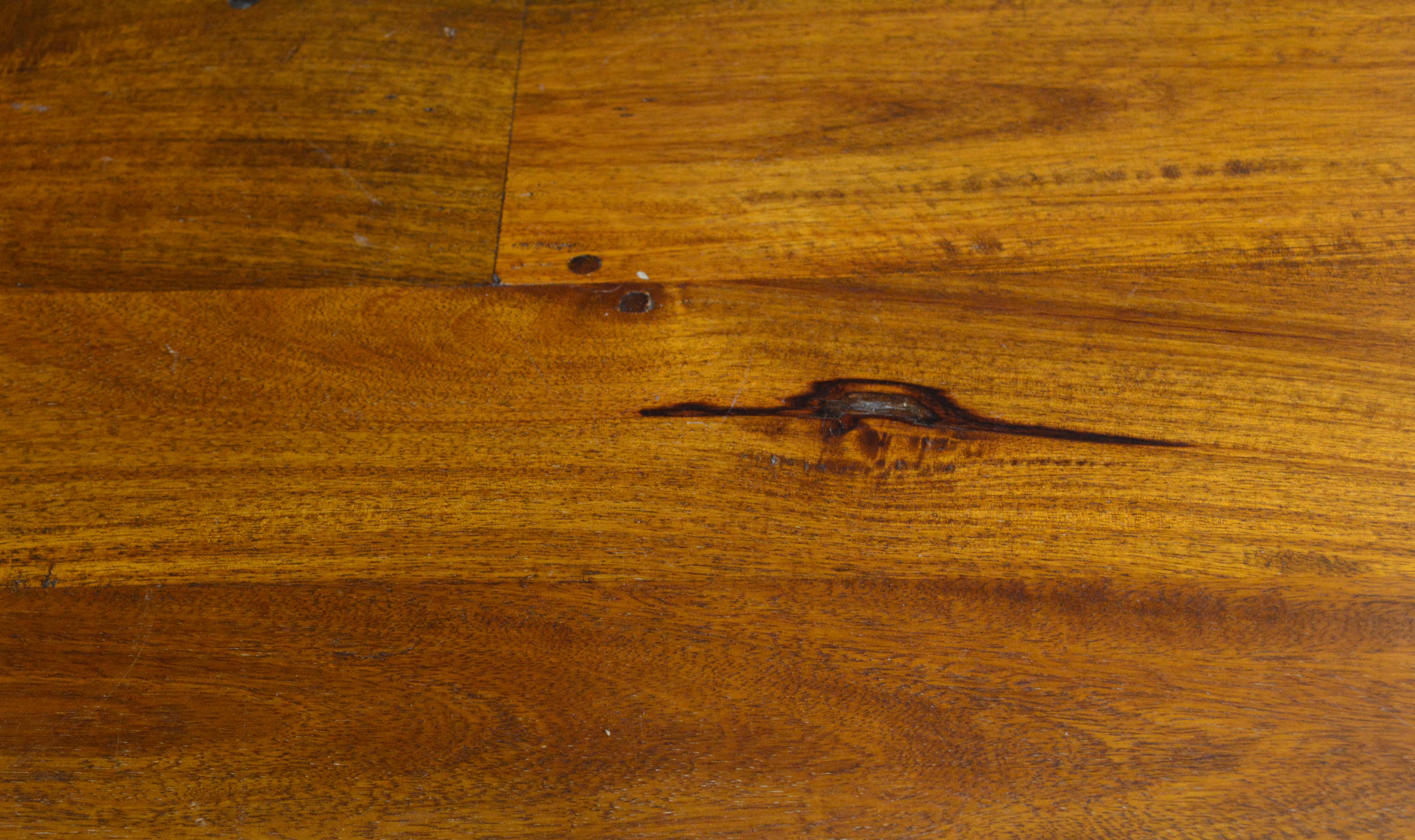 Crate & Barrel Rustic Mango Wood Farm Table & Side Chairs