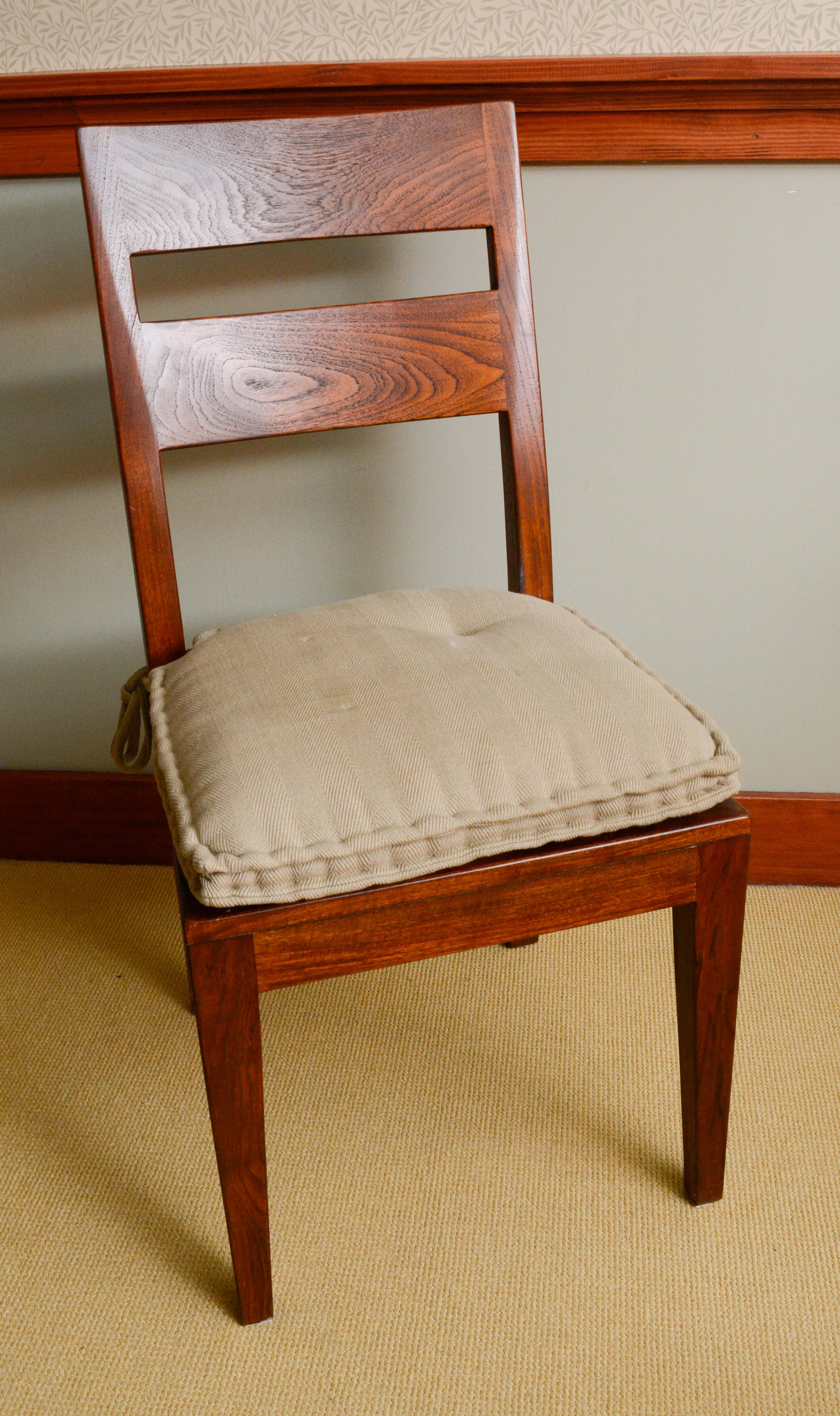 Crate & Barrel Rustic Mango Wood Farm Table & Side Chairs