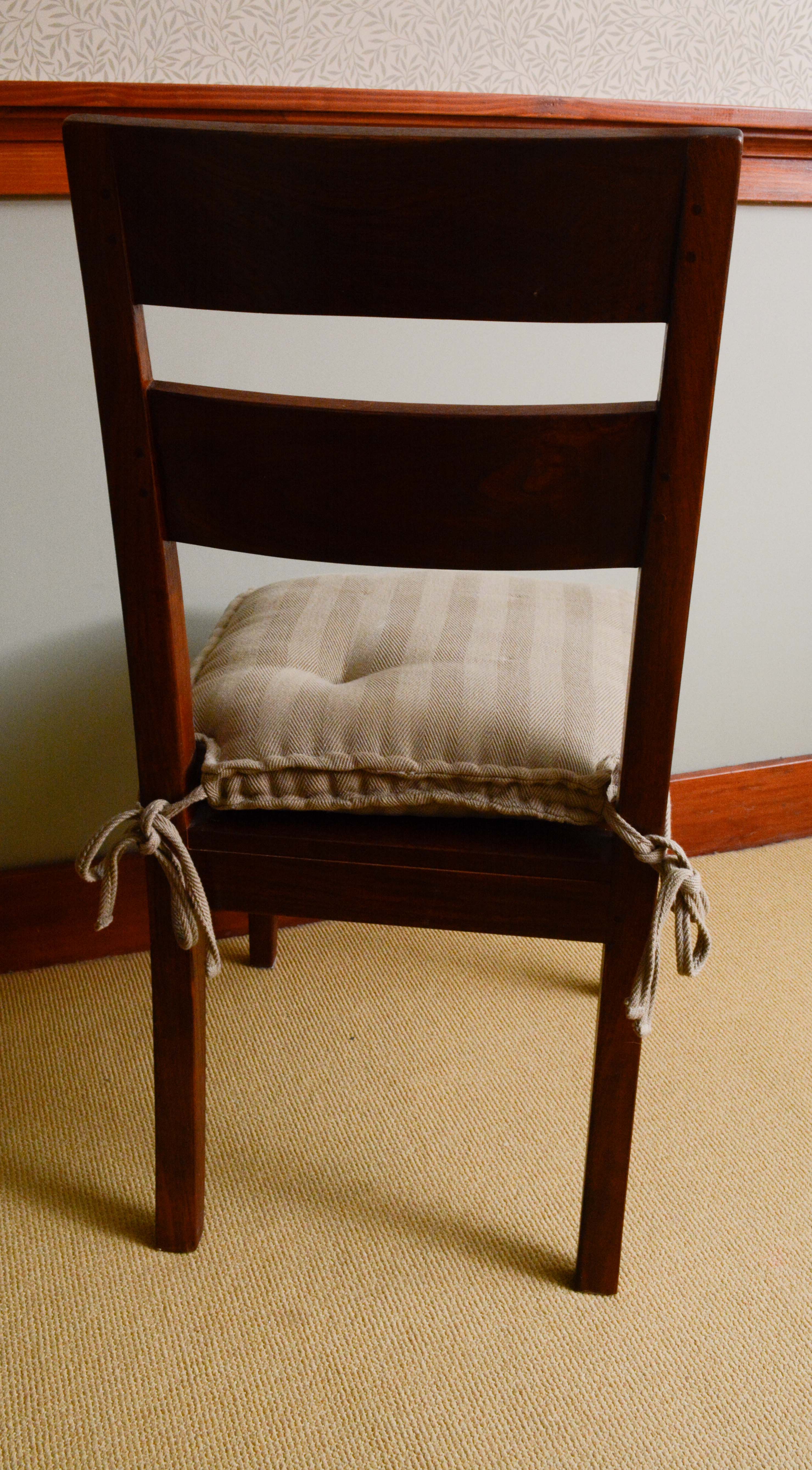 Crate & Barrel Rustic Mango Wood Farm Table & Side Chairs