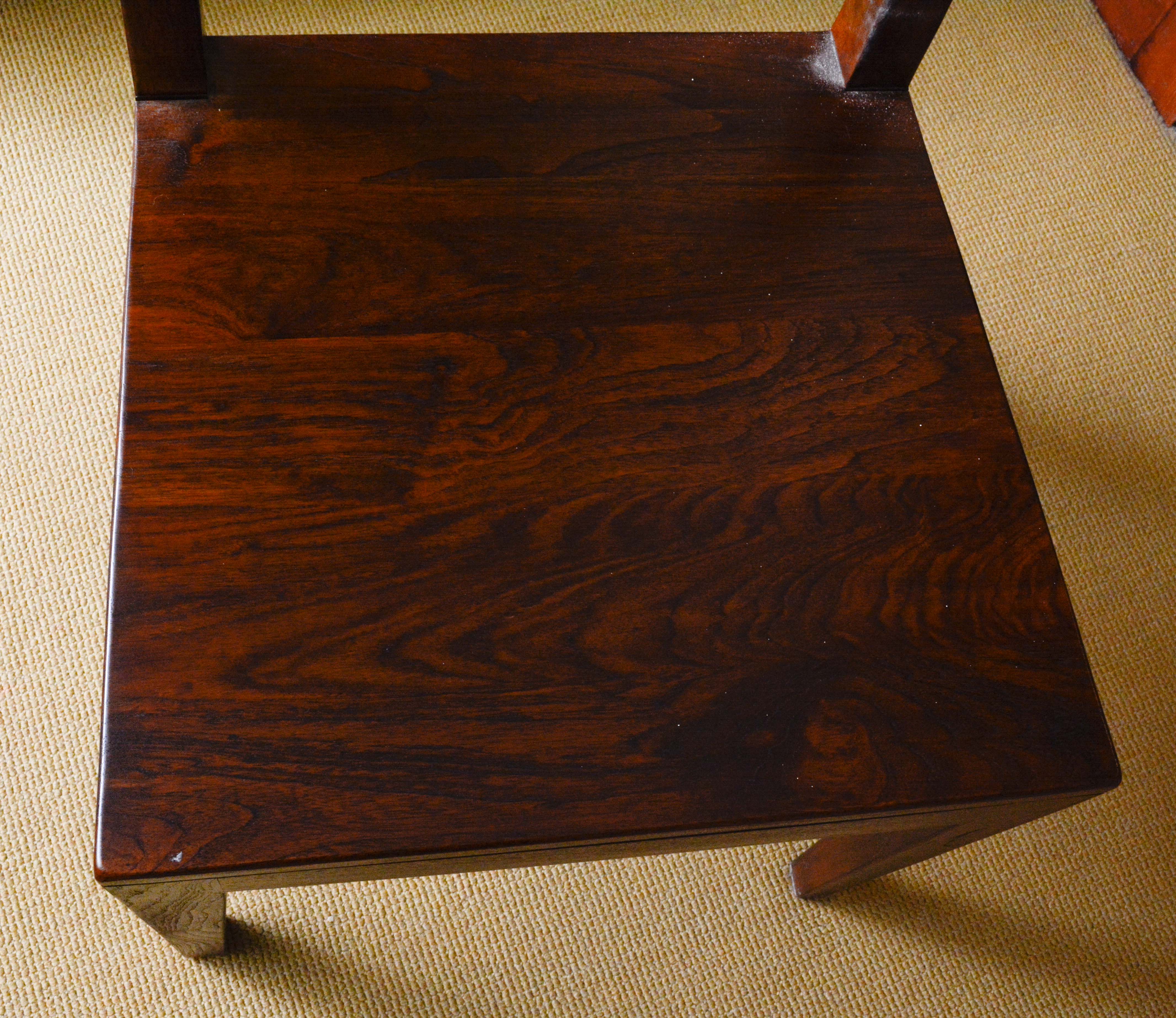 Crate & Barrel Rustic Mango Wood Farm Table & Side Chairs