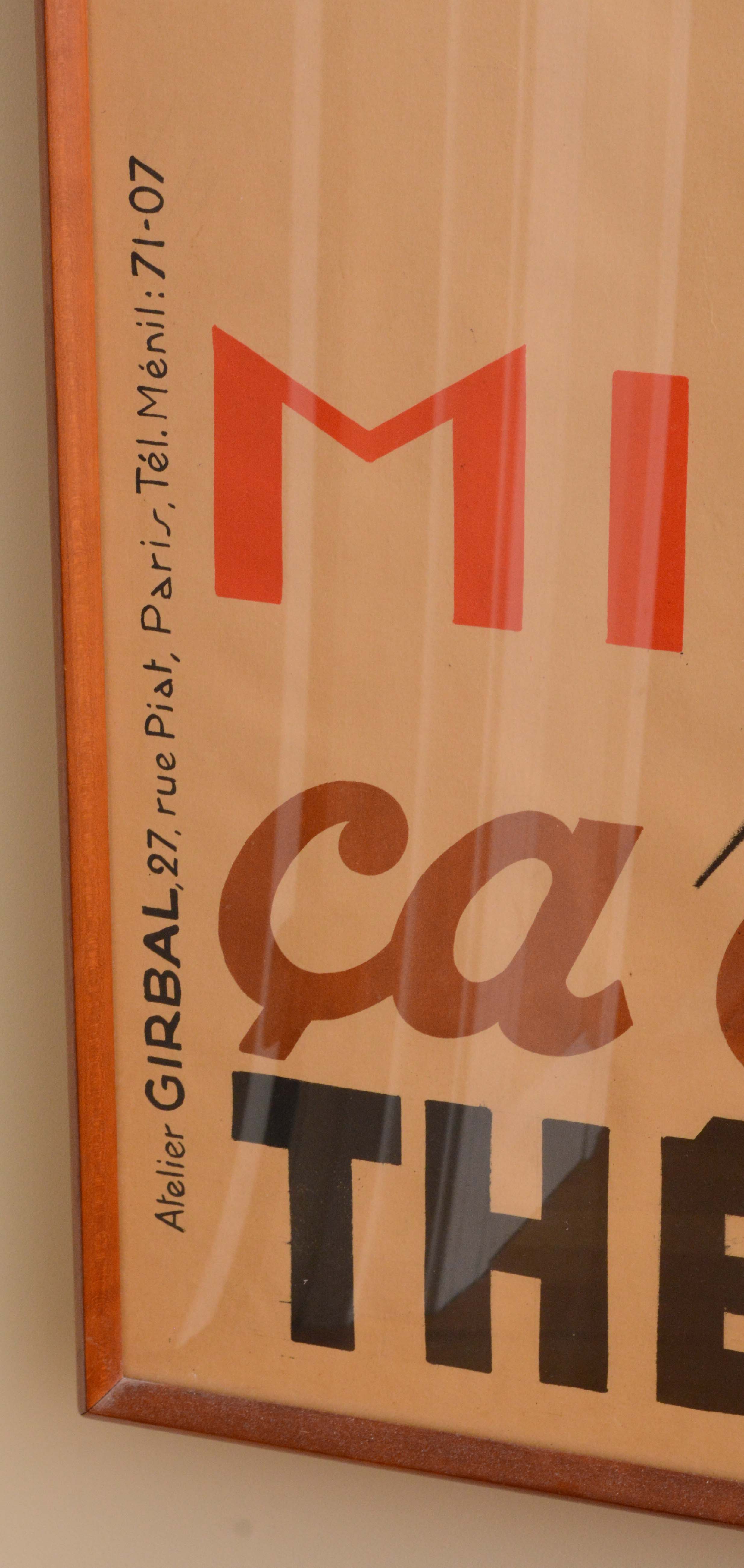 1937 French Lithograph Poster for Mistinguett after Jean-Dominique van Caulaert