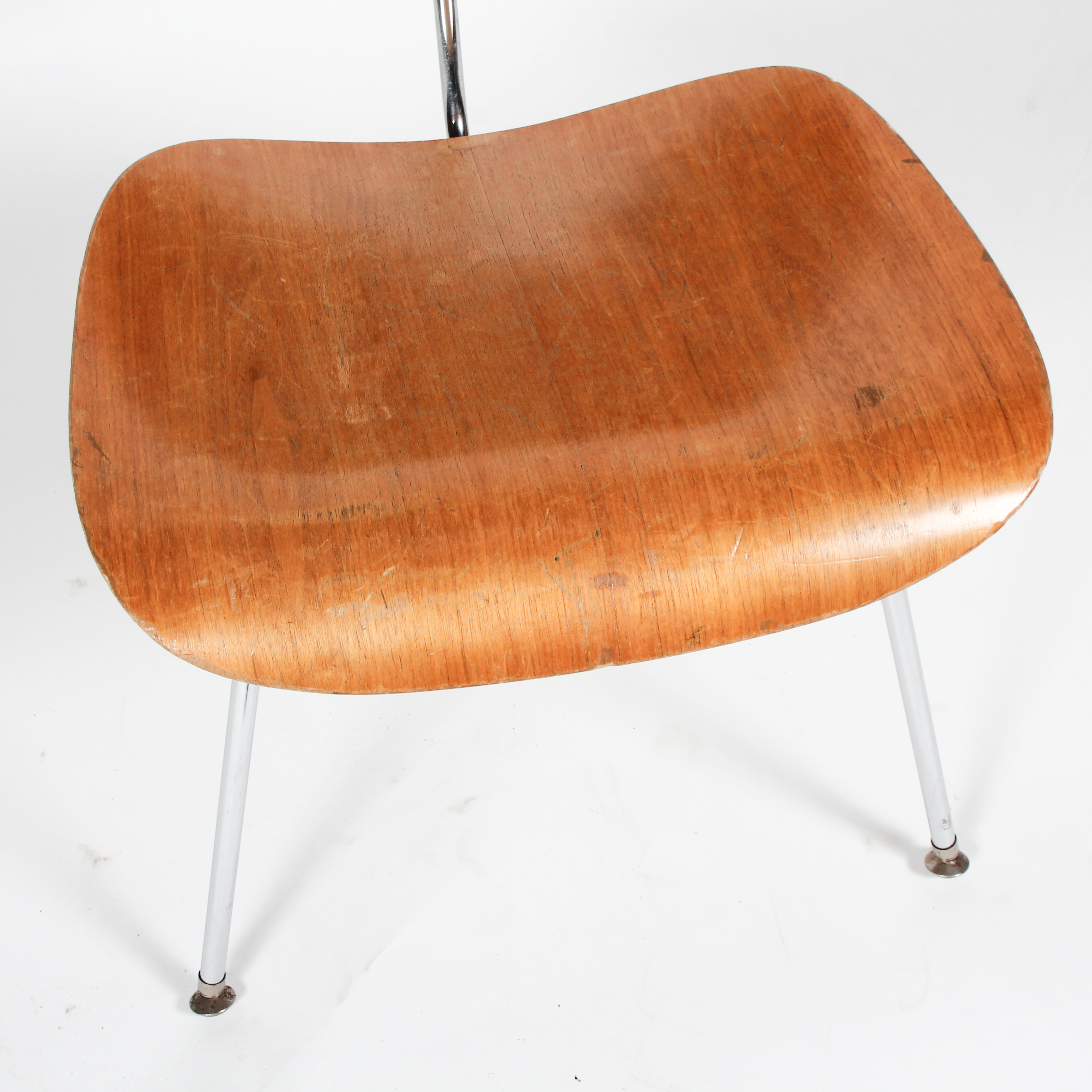 Vintage Mid Century Modern Eames DCM Side Chair by Herman Miller
