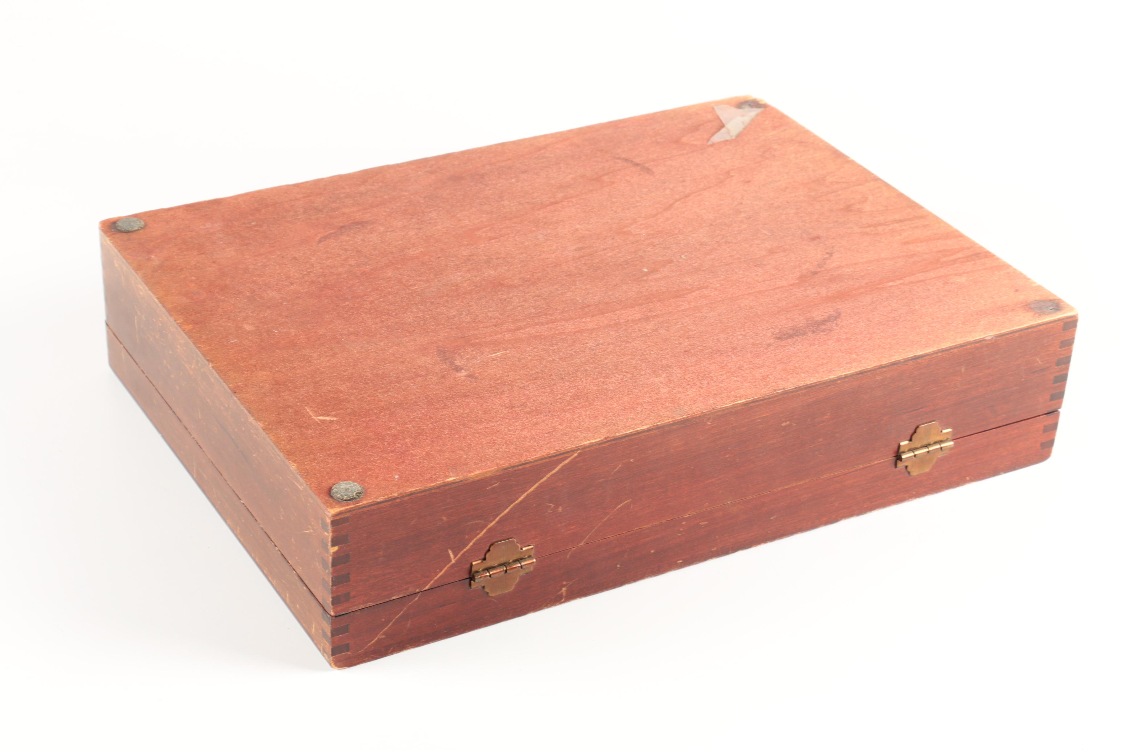 Dorling "Golden Autumn Symphony" Gold-Toned Flatware with Wooden Chest