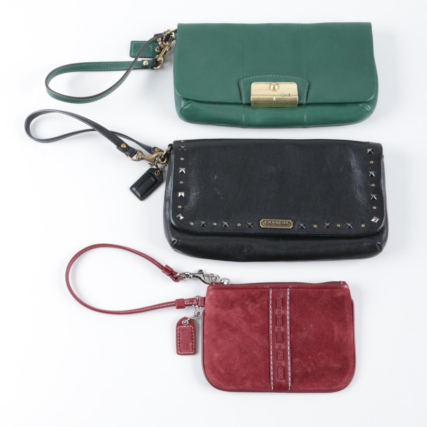 Coach Leather and Suede Wristlets
