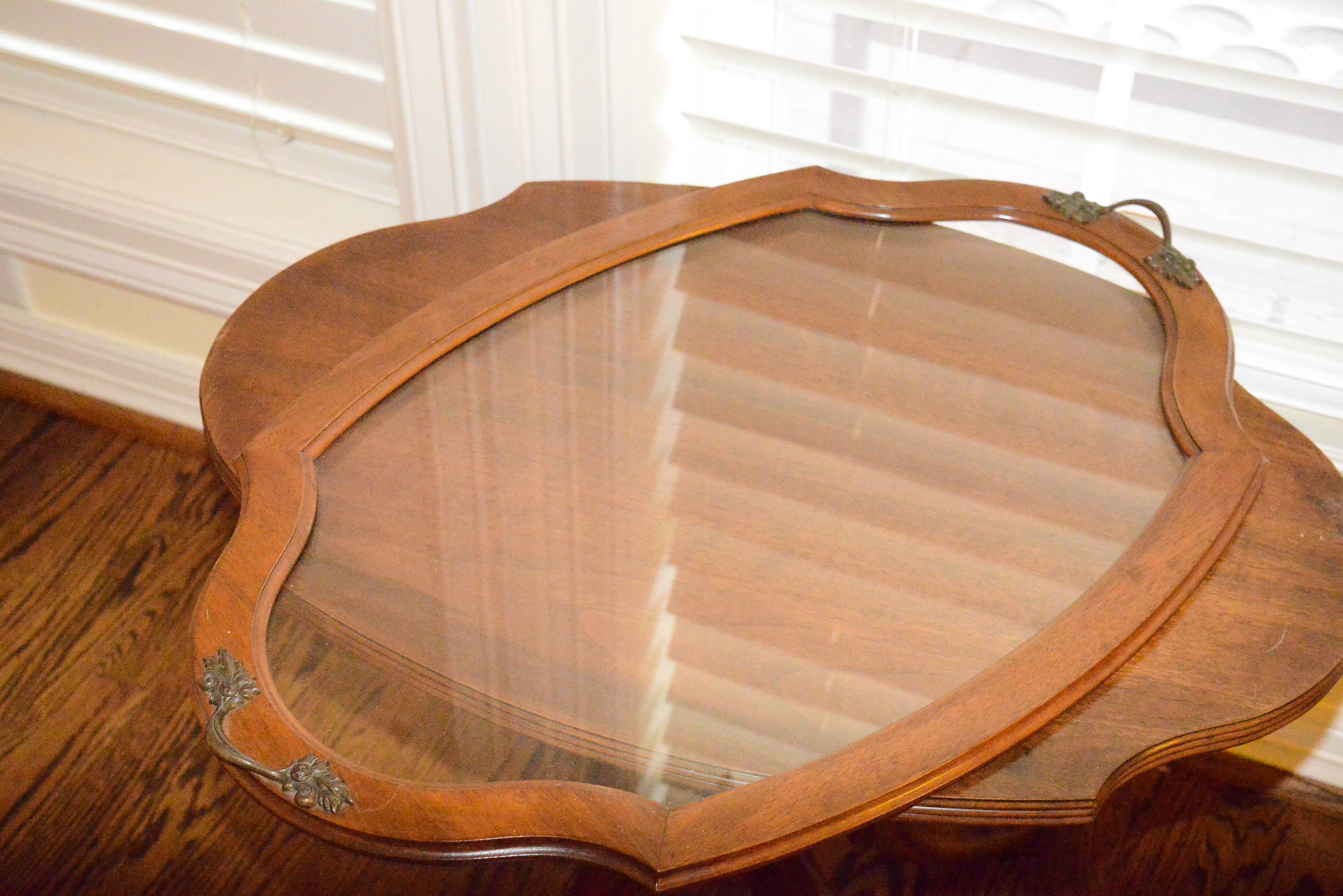 Vintage Walnut Tray Table by Imperial