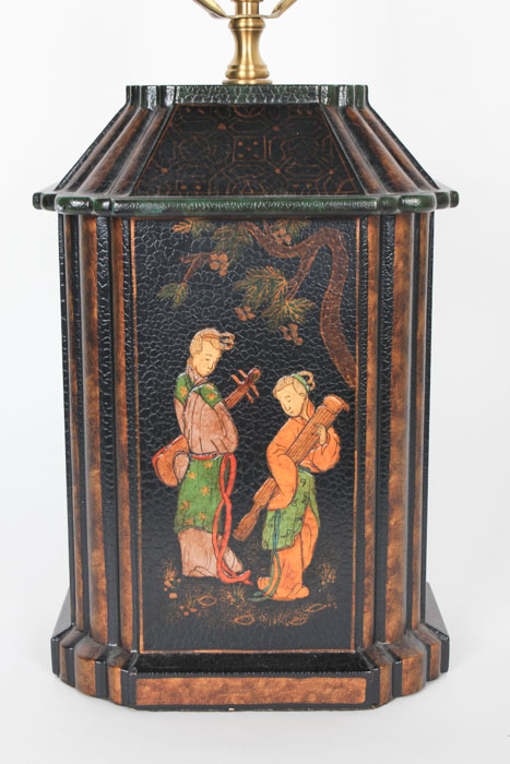 Chinoiserie Hand-Painted Table Lamp
