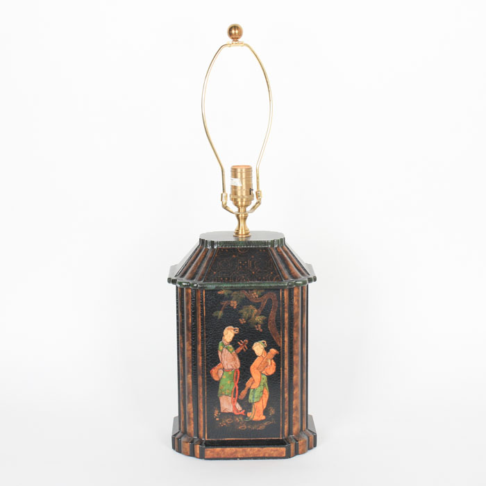 Chinoiserie Hand-Painted Table Lamp
