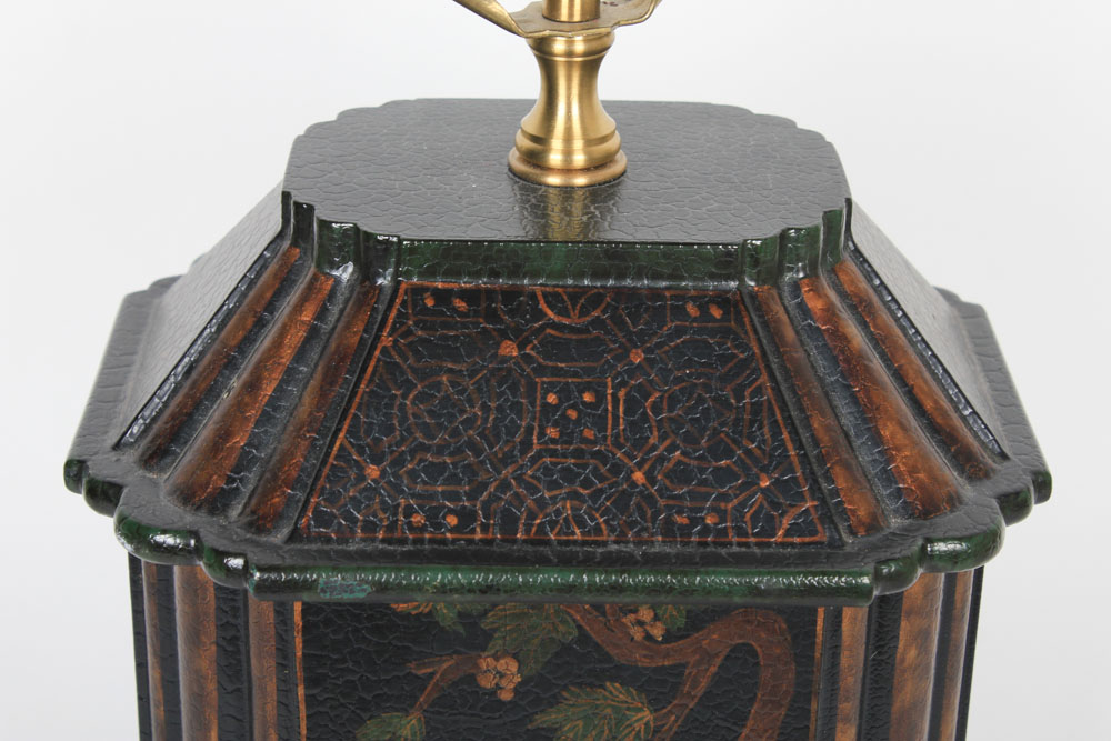 Chinoiserie Hand-Painted Table Lamp