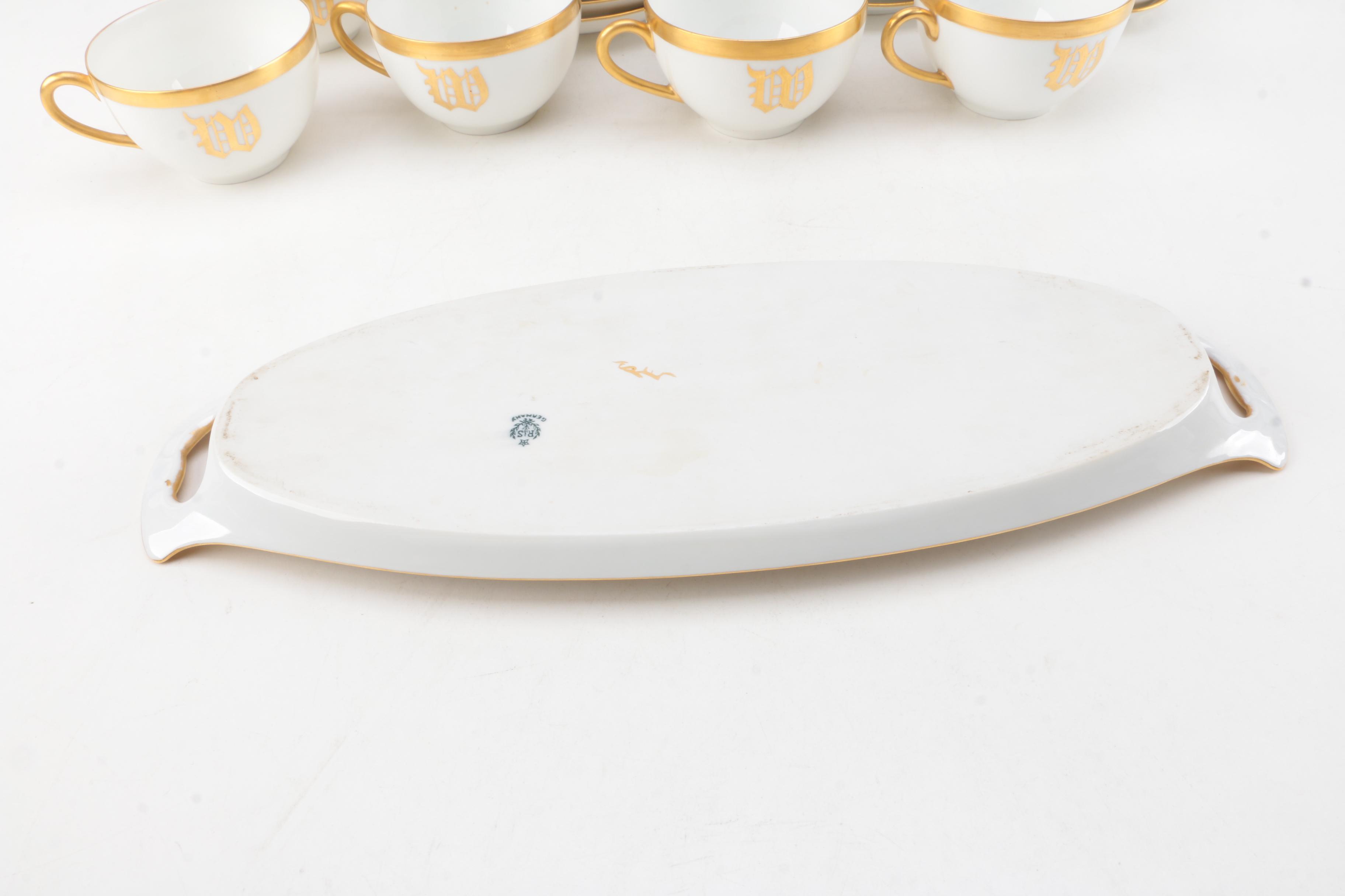 Vintage Reinhold Schlegelmilch German and B & Co French Tableware