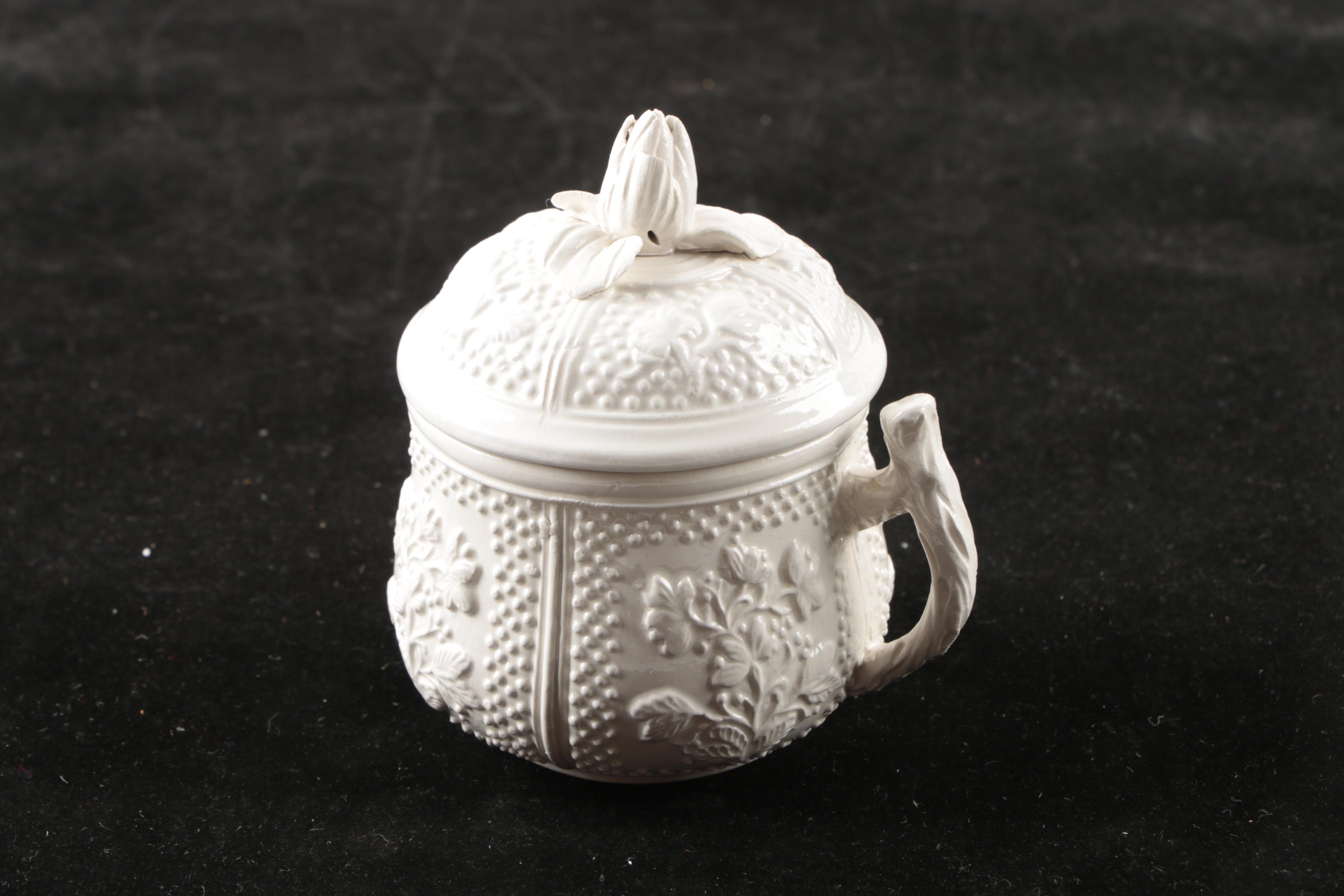 Vintage Italian Porcelain Pots De Crème Set