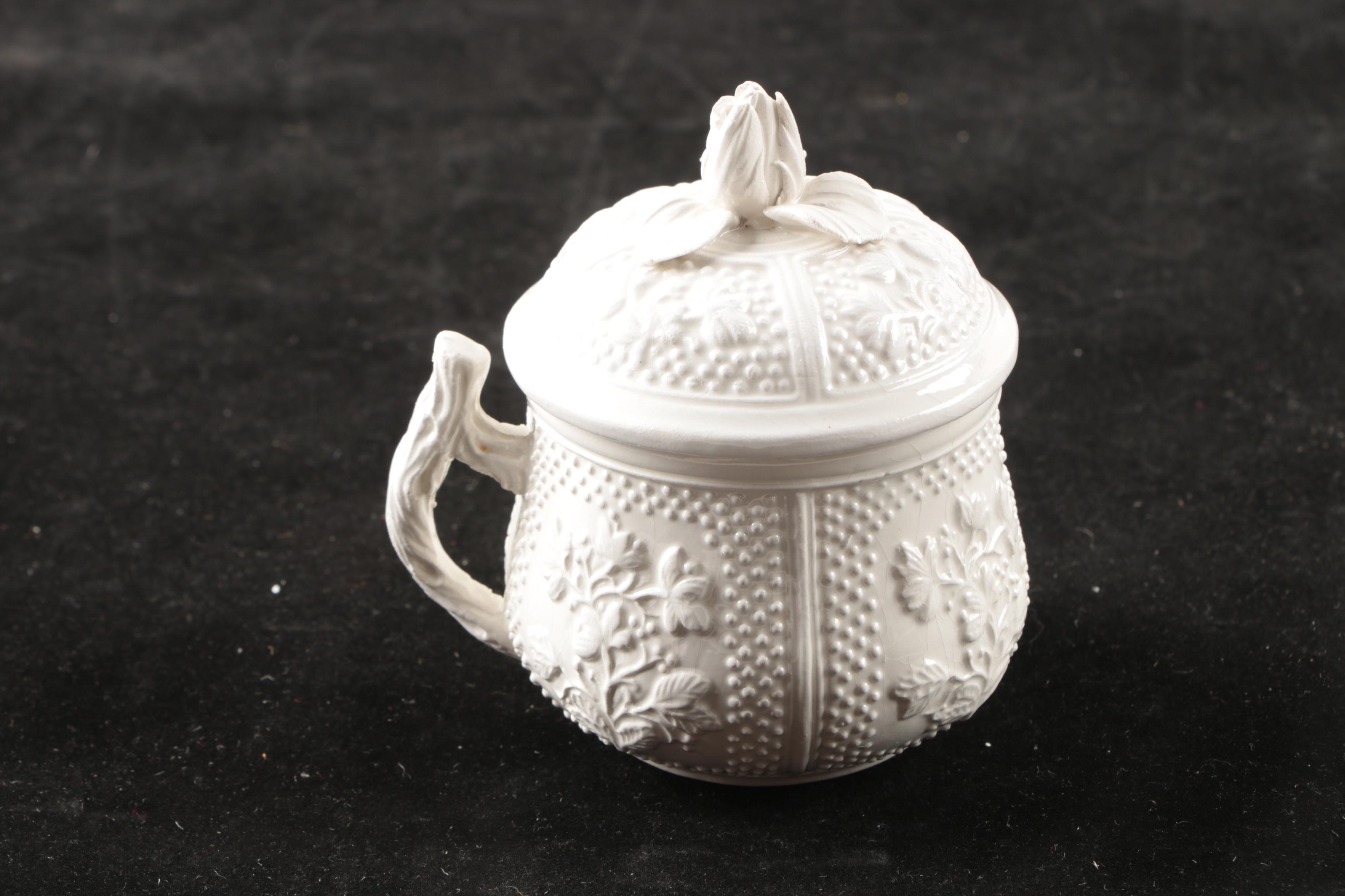 Vintage Italian Porcelain Pots De Crème Set