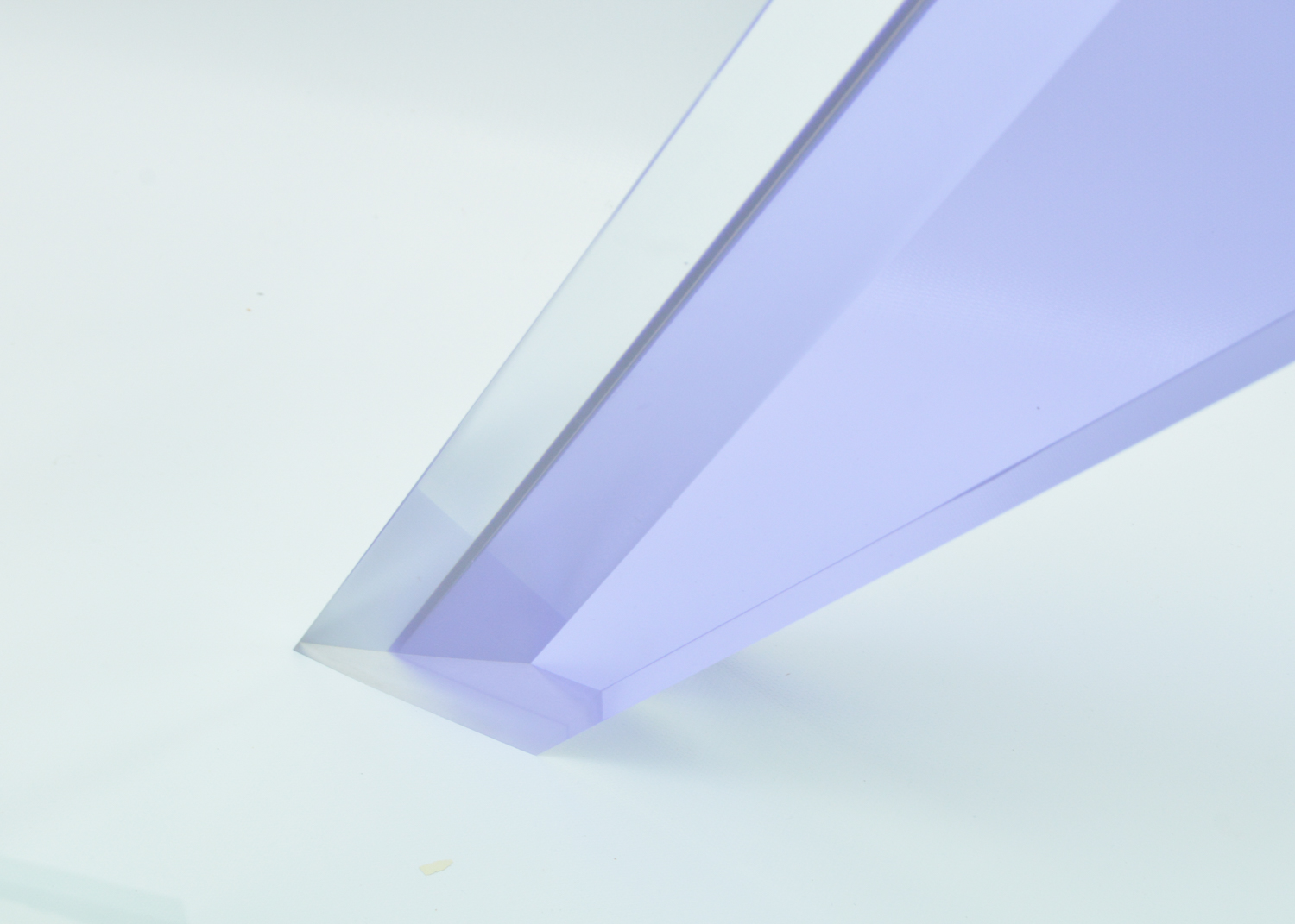 Modernist Glass and Colored Acrylic Coffee Table