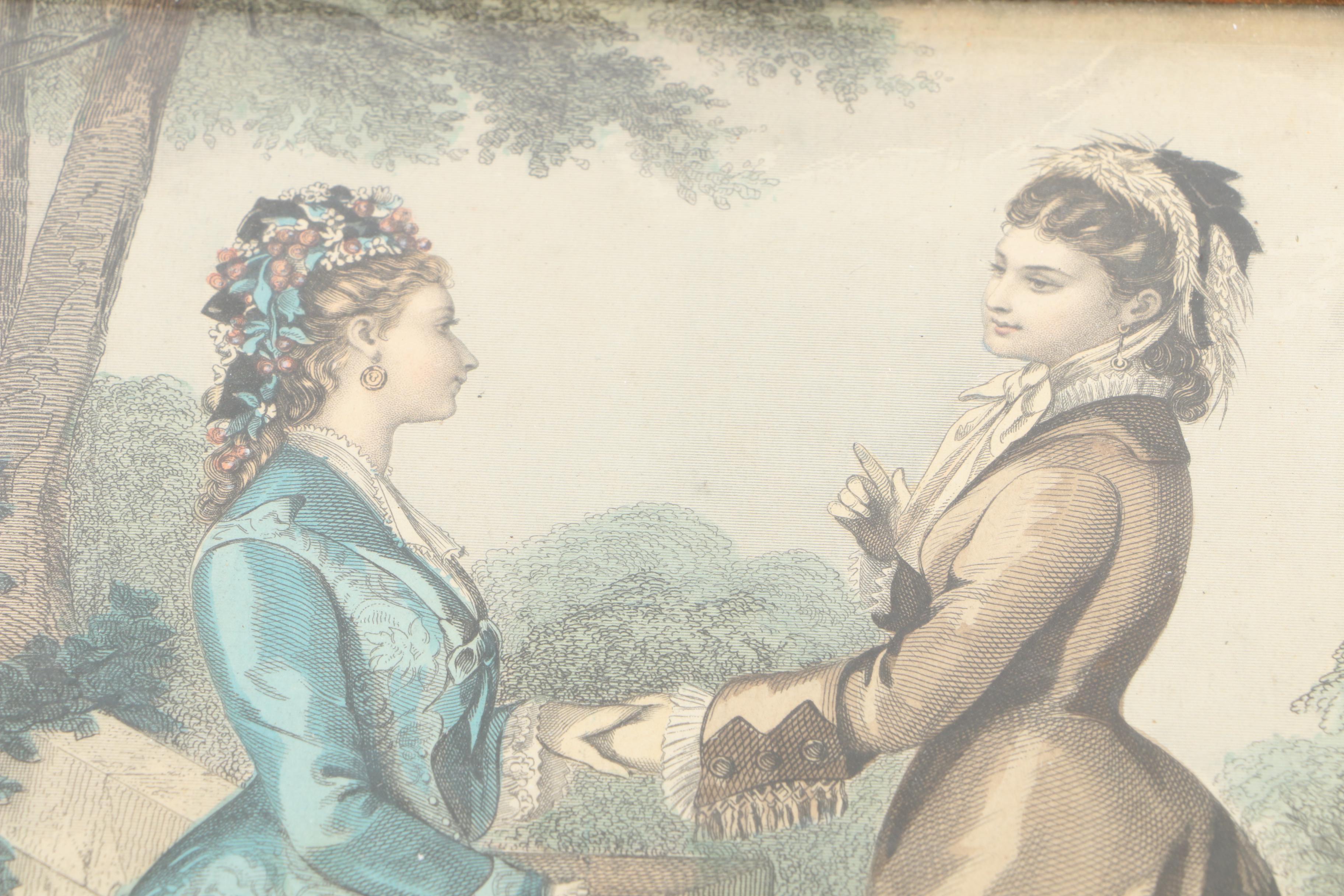 Vintage Vanity Box with Offset Lithograph