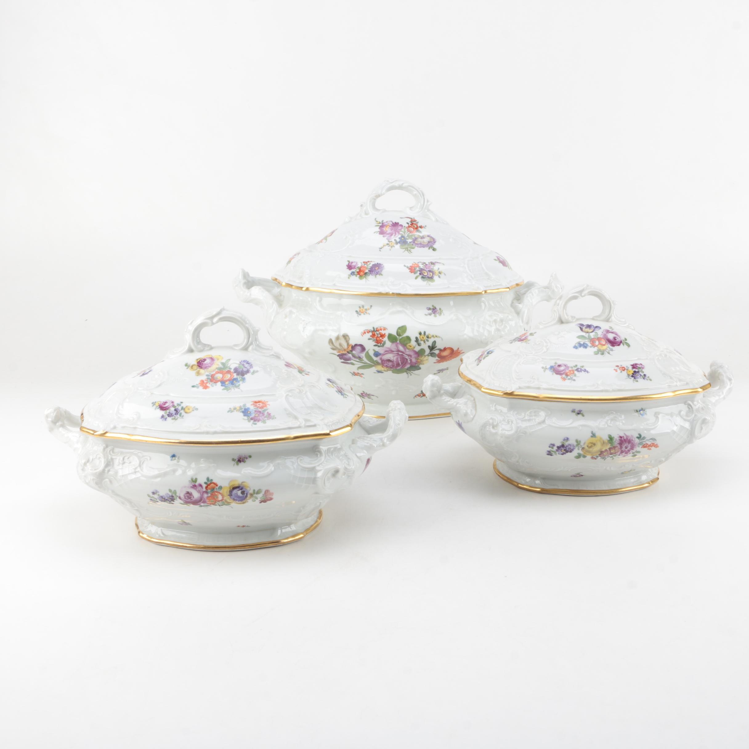 1917-26 Fraureuth Porcelain Tureens