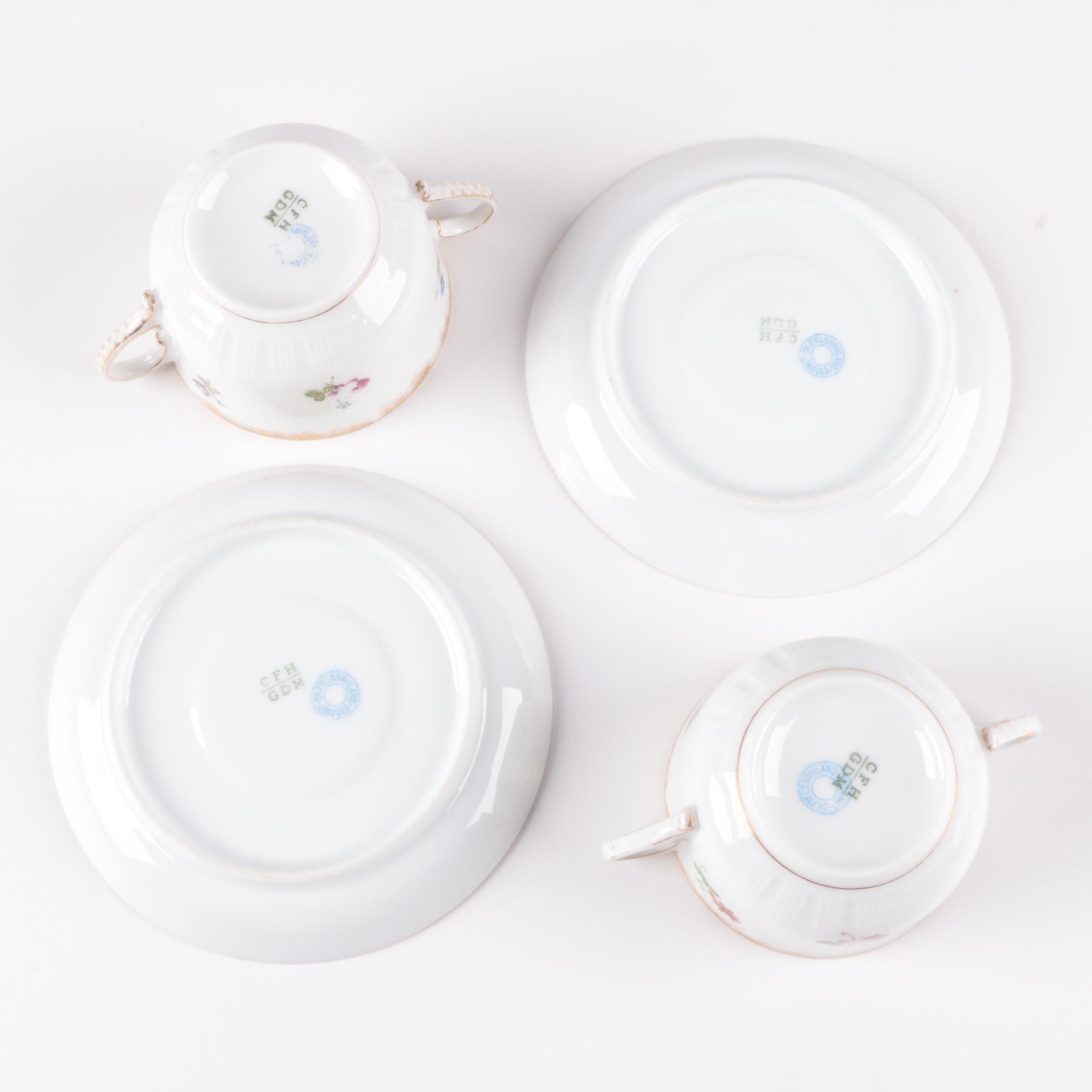 Vintage C.H. Haviland Limoges Porcelain Tableware