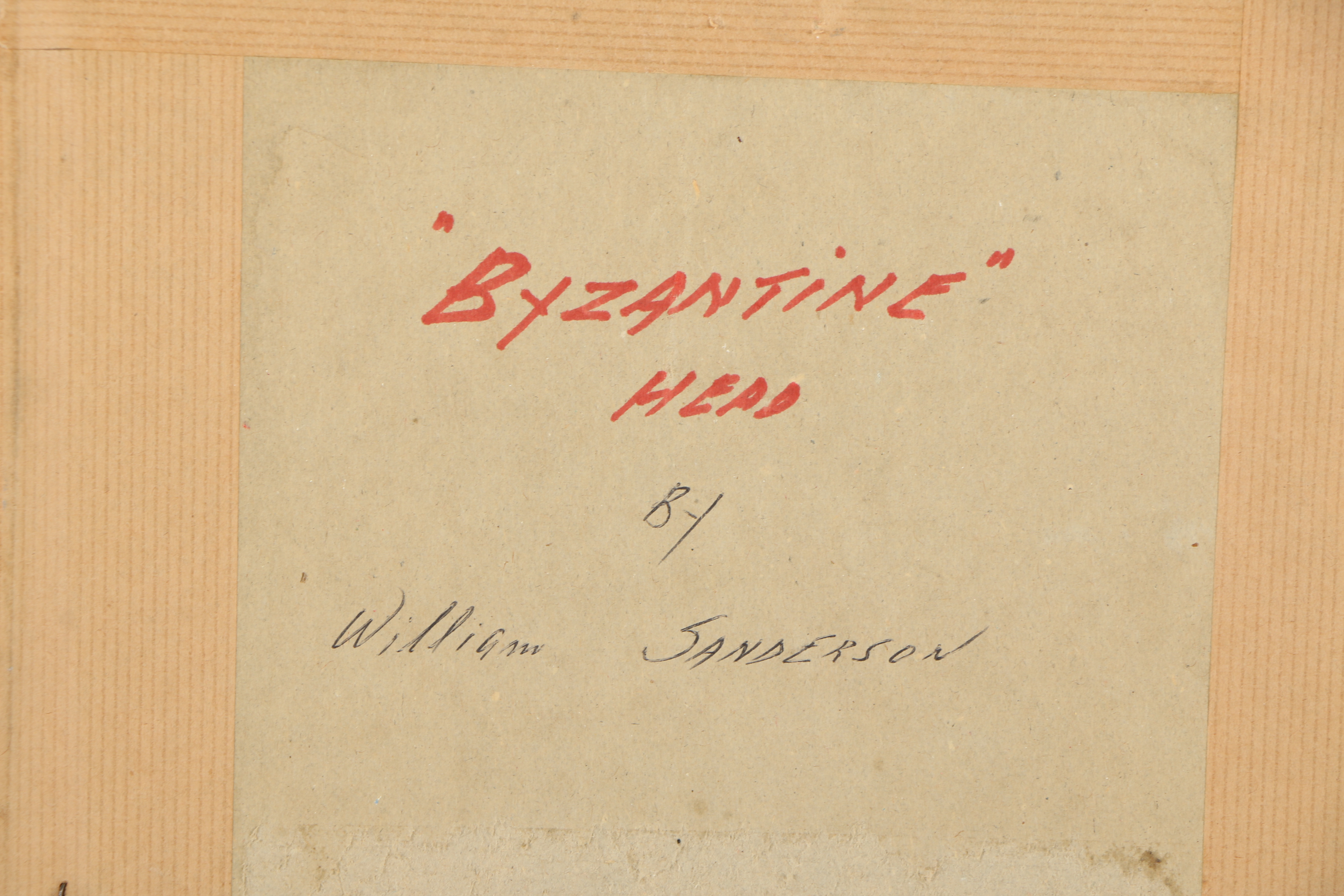 William Sanderson Oil Painting "Byzantine Head"