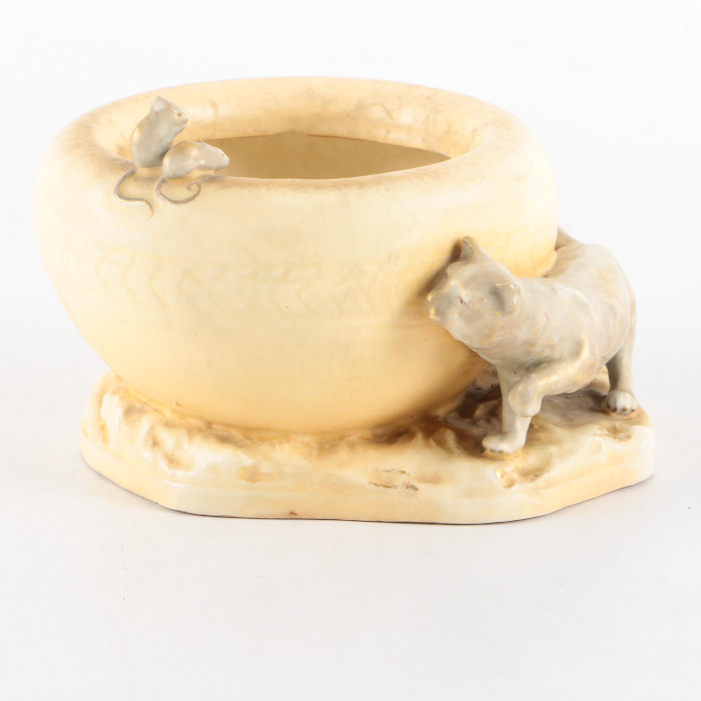 Turn Teplitz Bohemia RSTK Austrian Ceramic Bowl