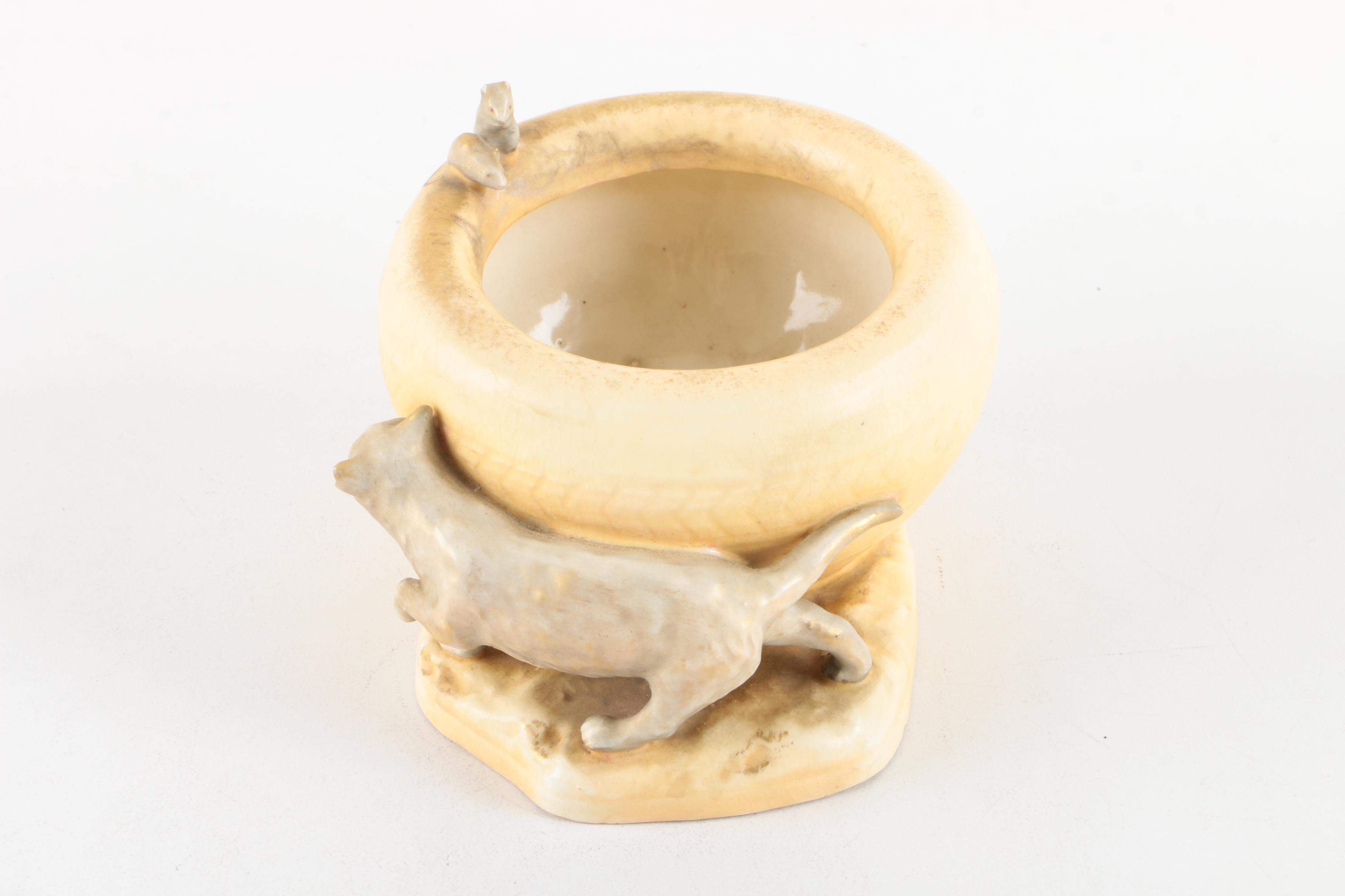 Turn Teplitz Bohemia RSTK Austrian Ceramic Bowl