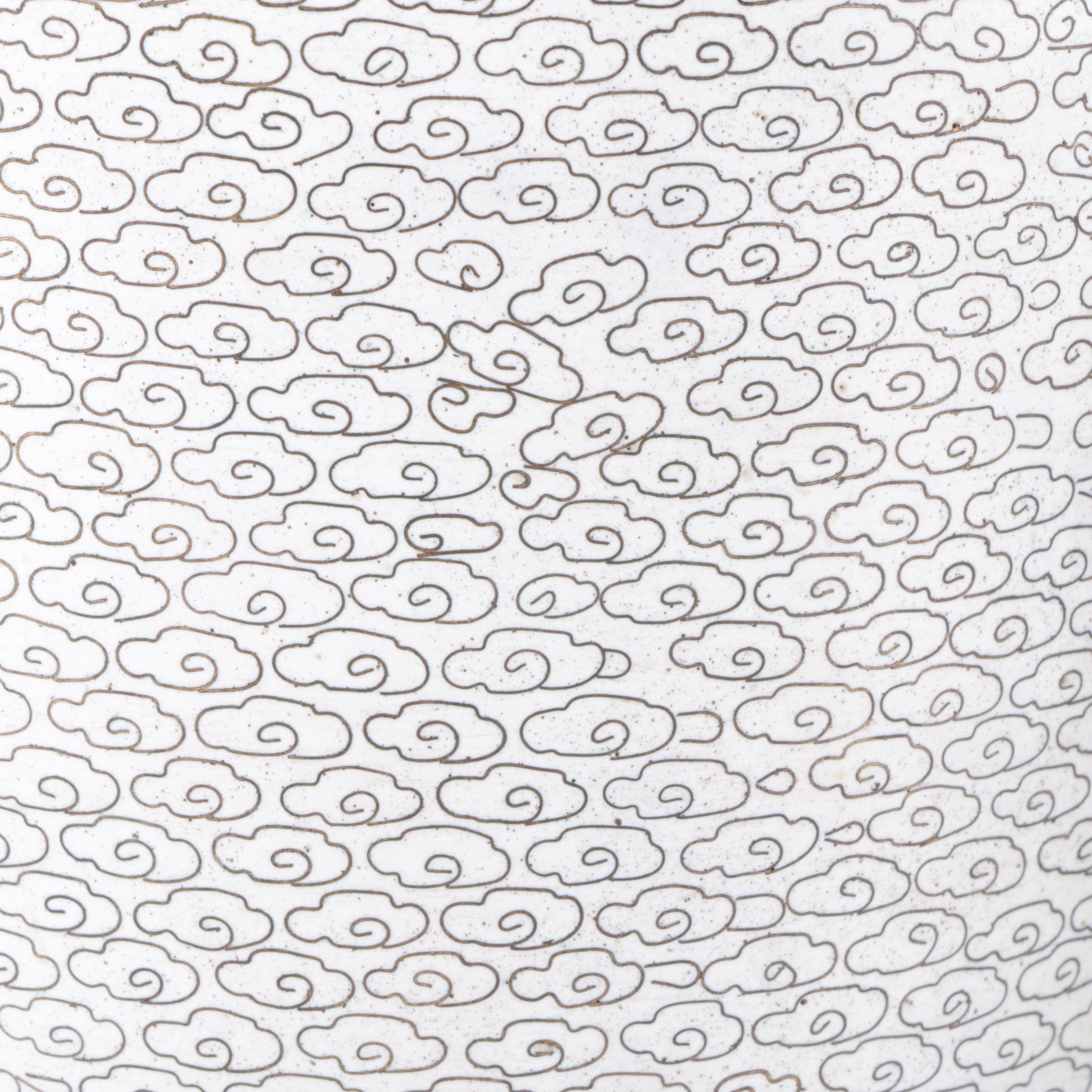 Chinese Floral Cloisonné Vases