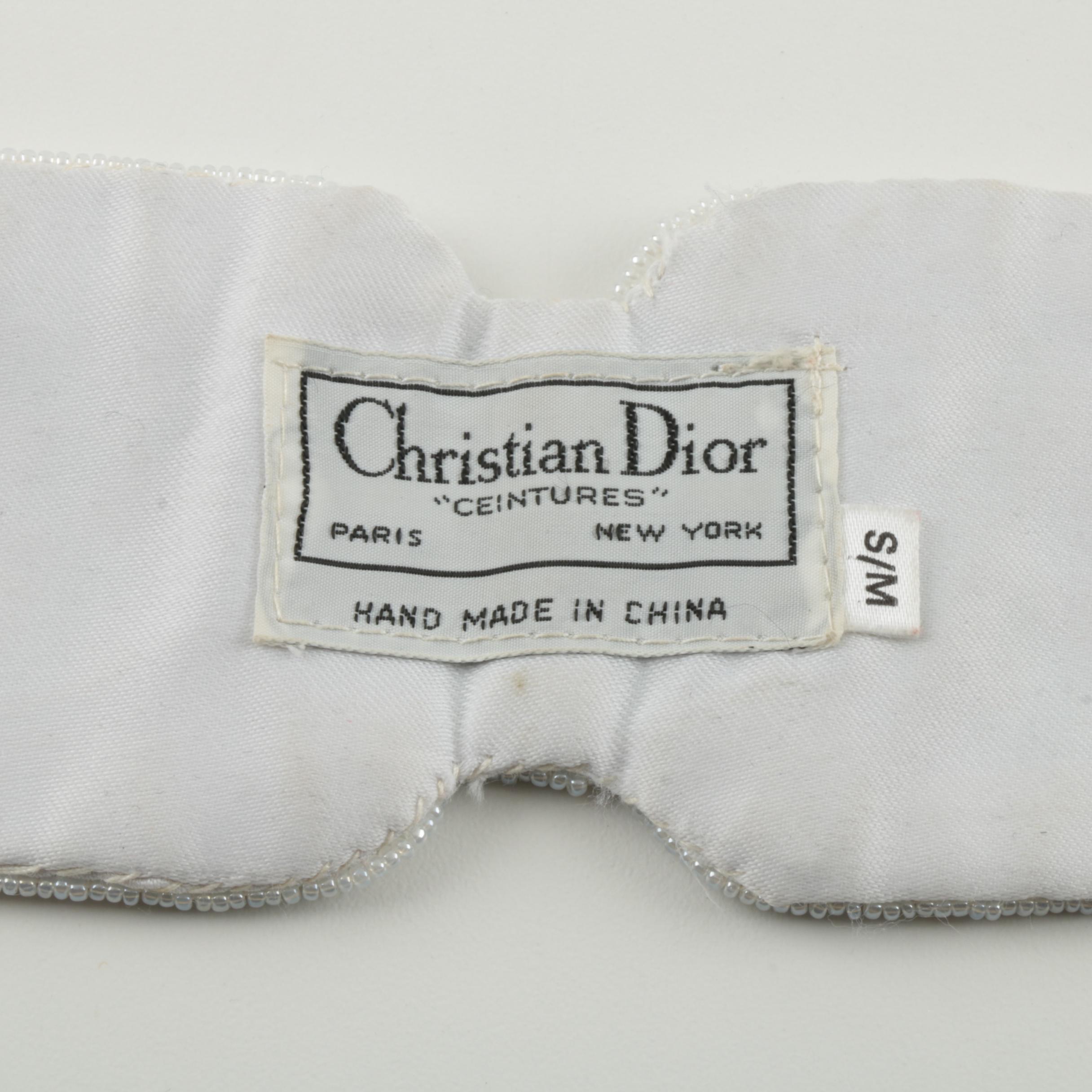 Vintage Christian Dior Ceintures Beaded Belt Piece