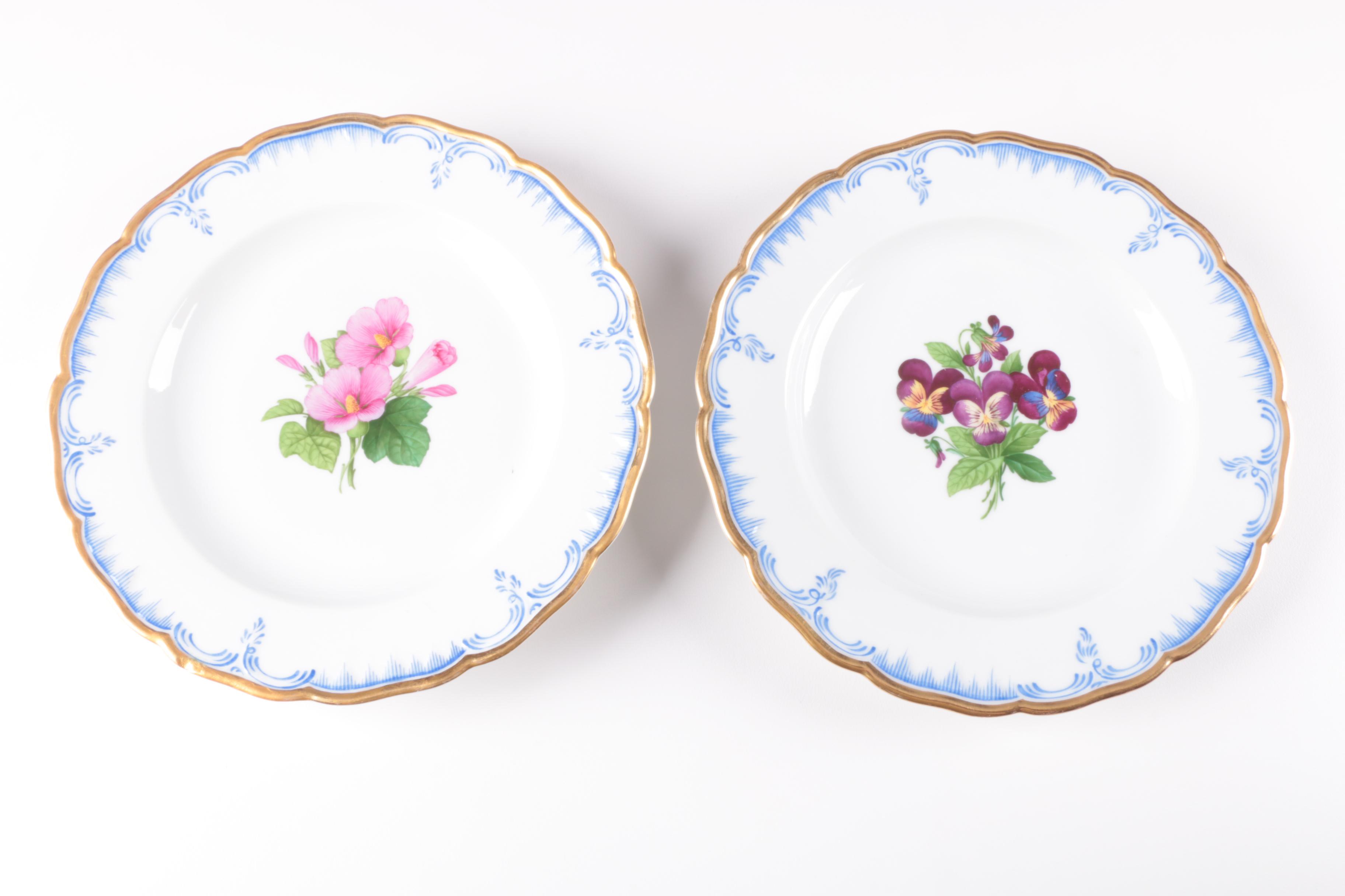 Königliche Porzellan Manufaktur Porcelain Shallow Bowls