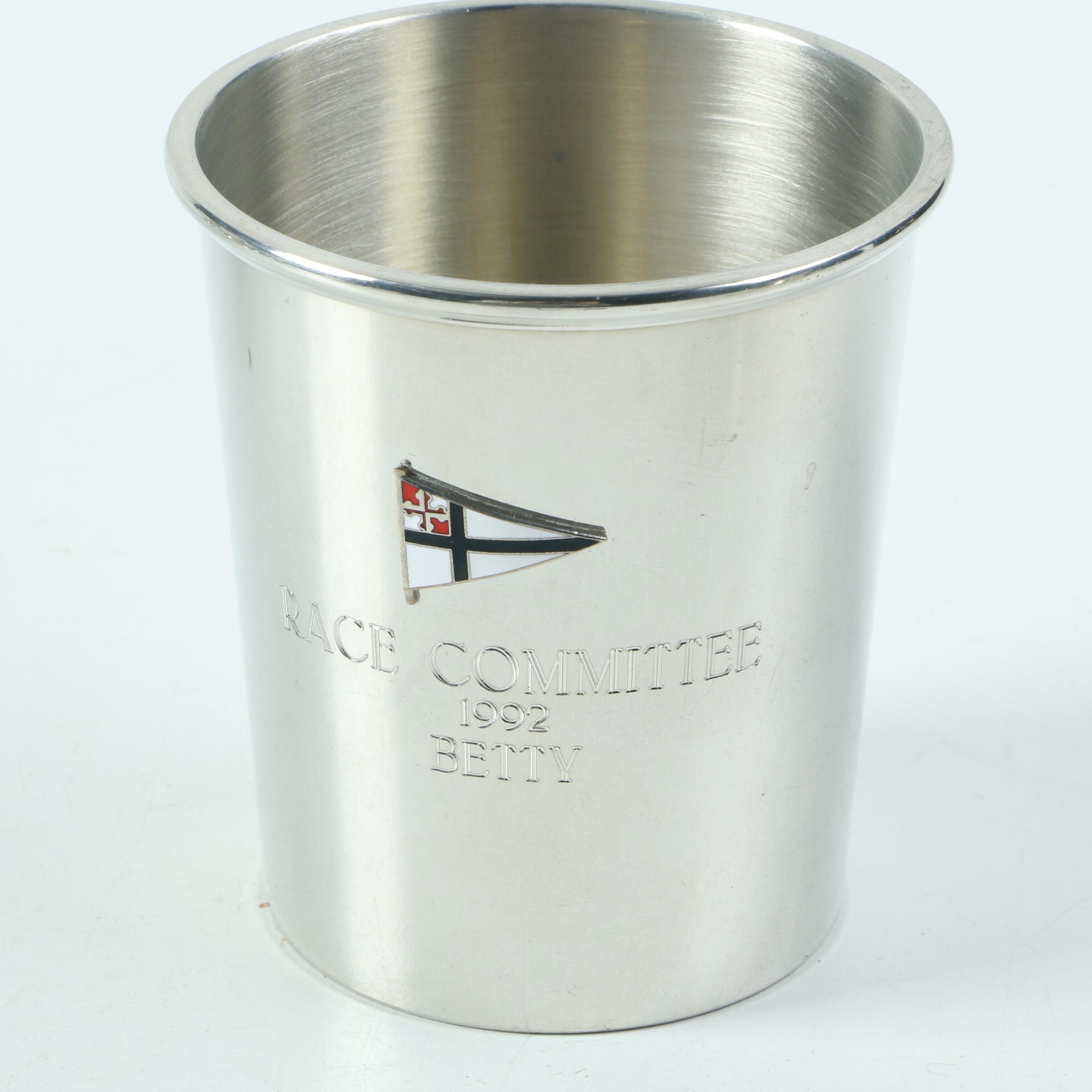 Salisbury Pewter "Chesapeake Bay" Cups and Assorted Pewter Barware