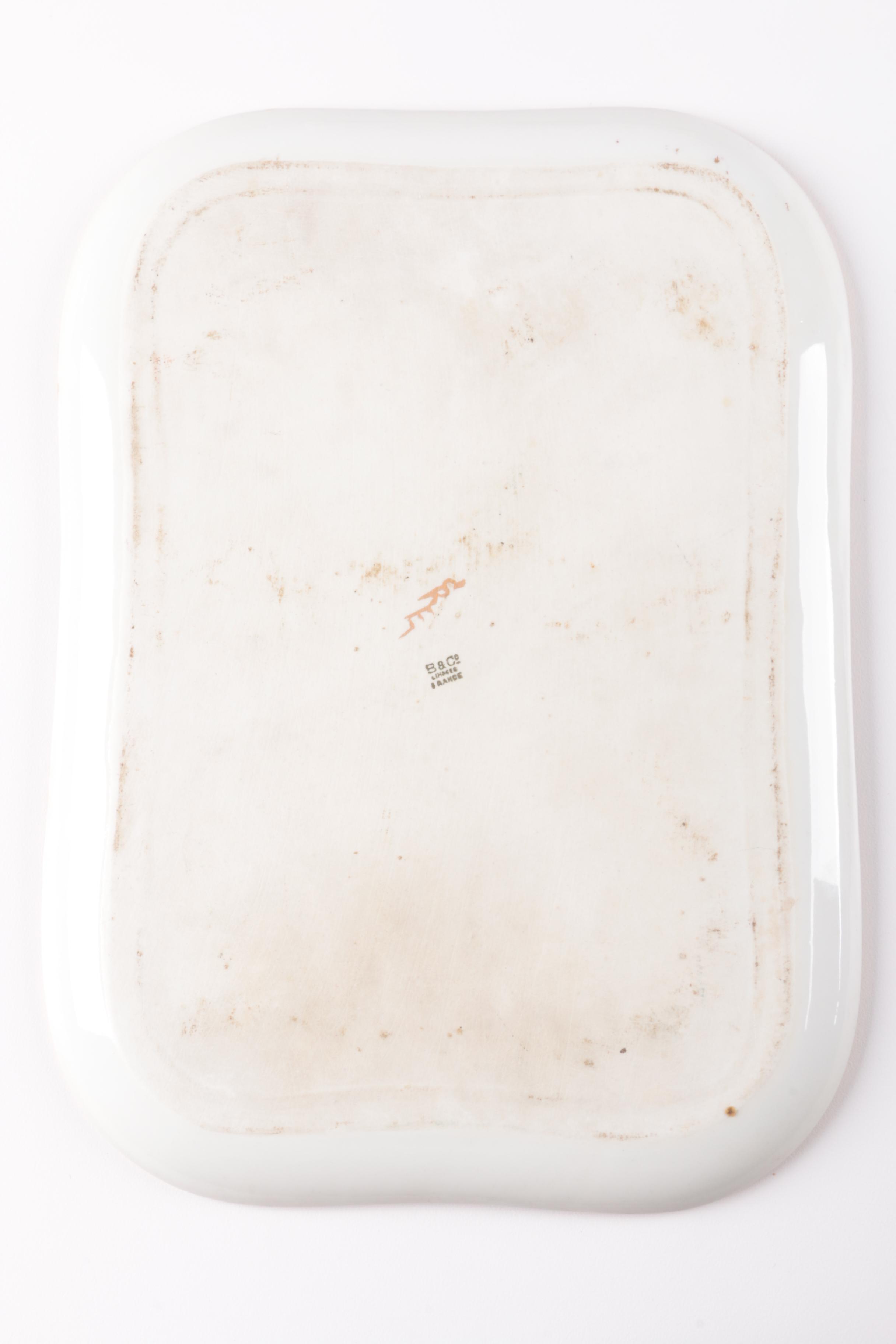 Hobbyist Painted B & Co. Limoges Porcelain Vanity Accessories