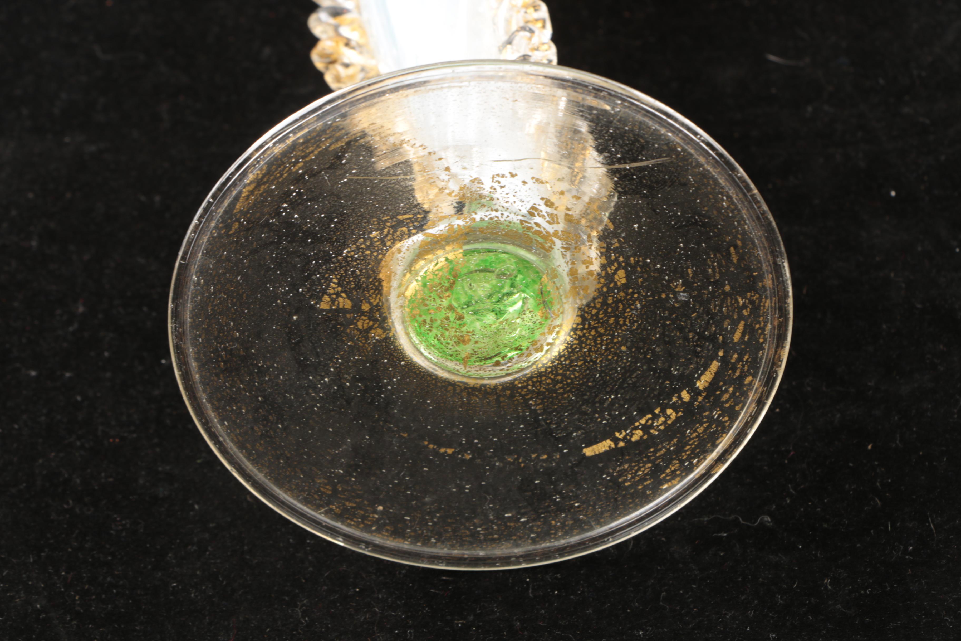 Salviati Style Venetian Fish Motif Vases