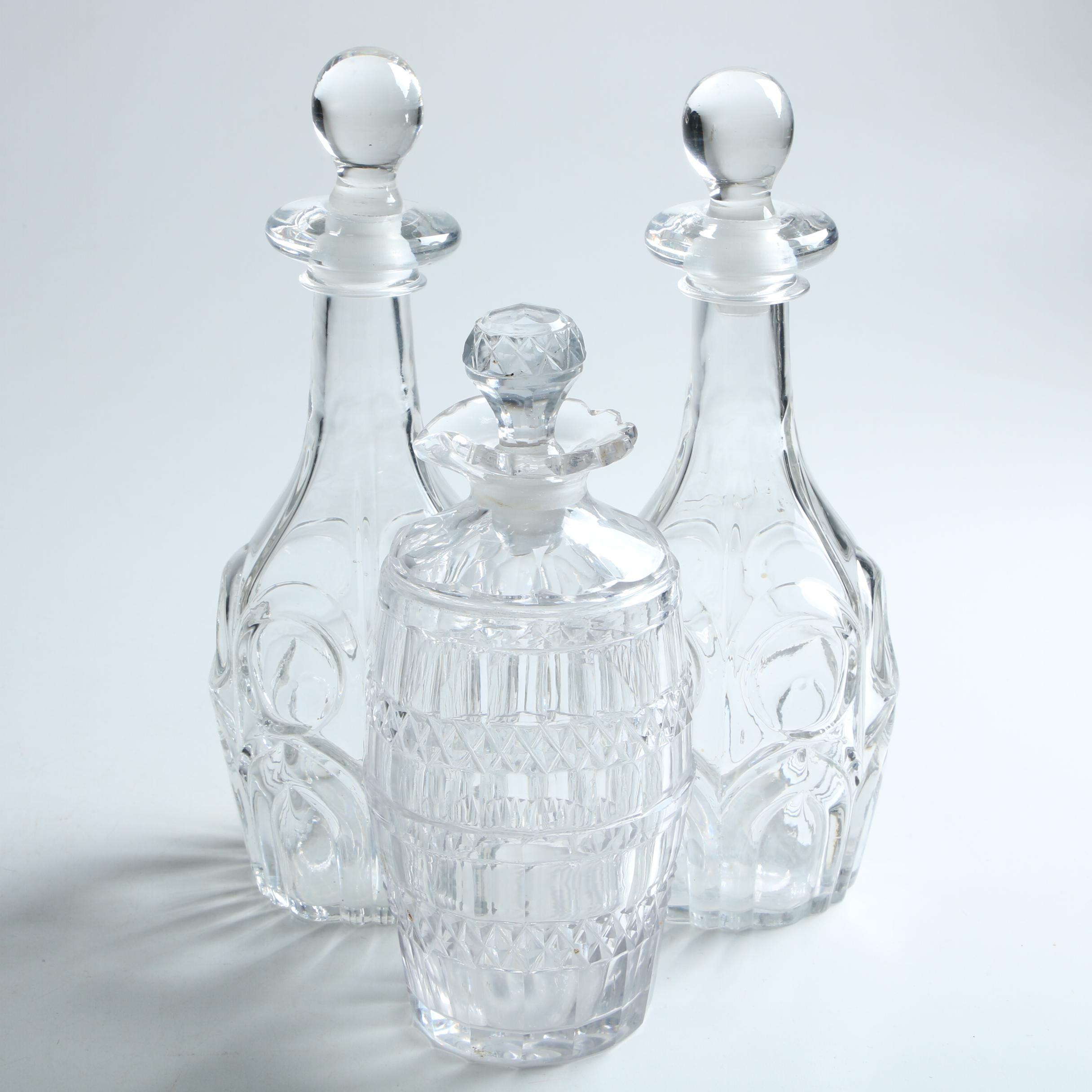 Pressed Glass Decanters