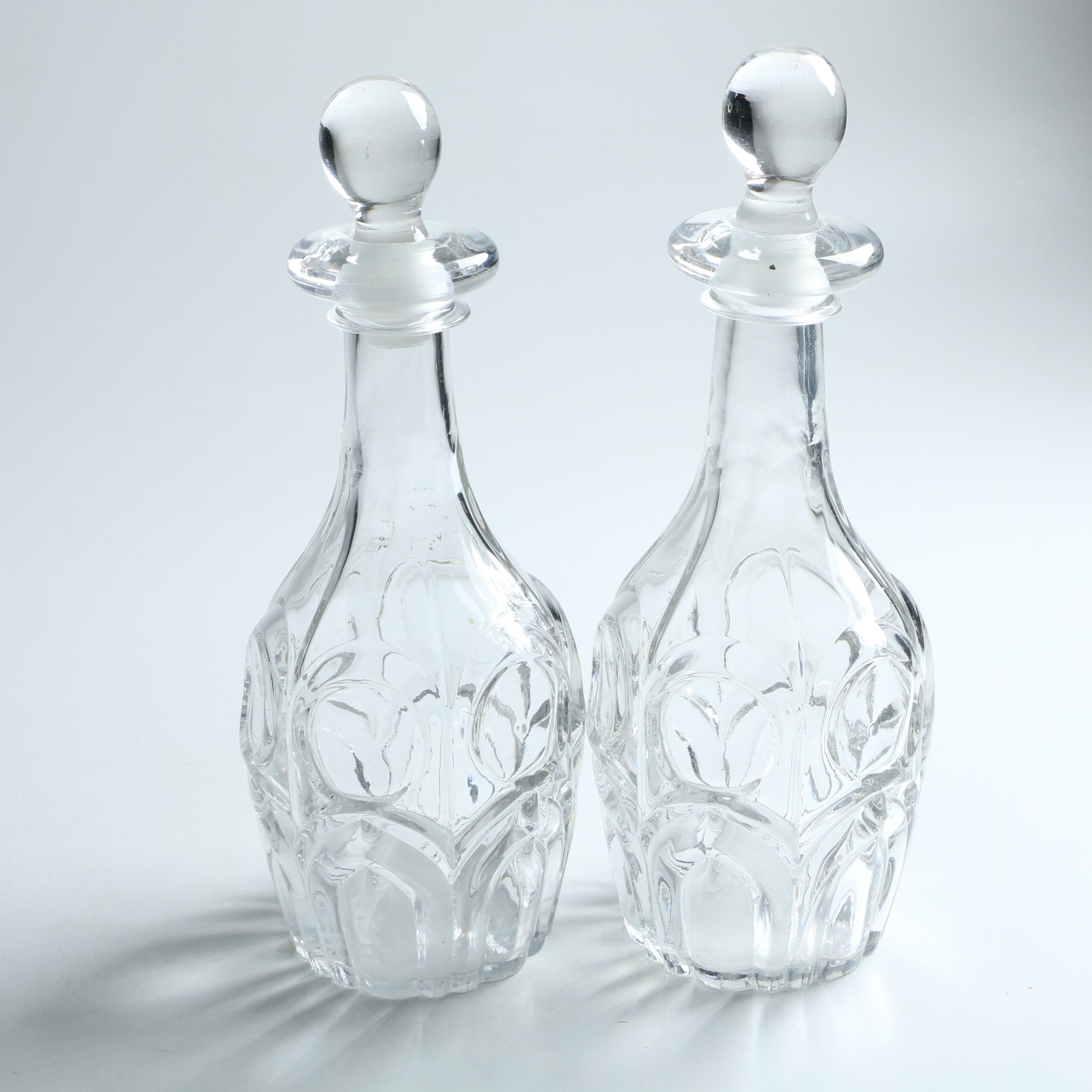 Pressed Glass Decanters