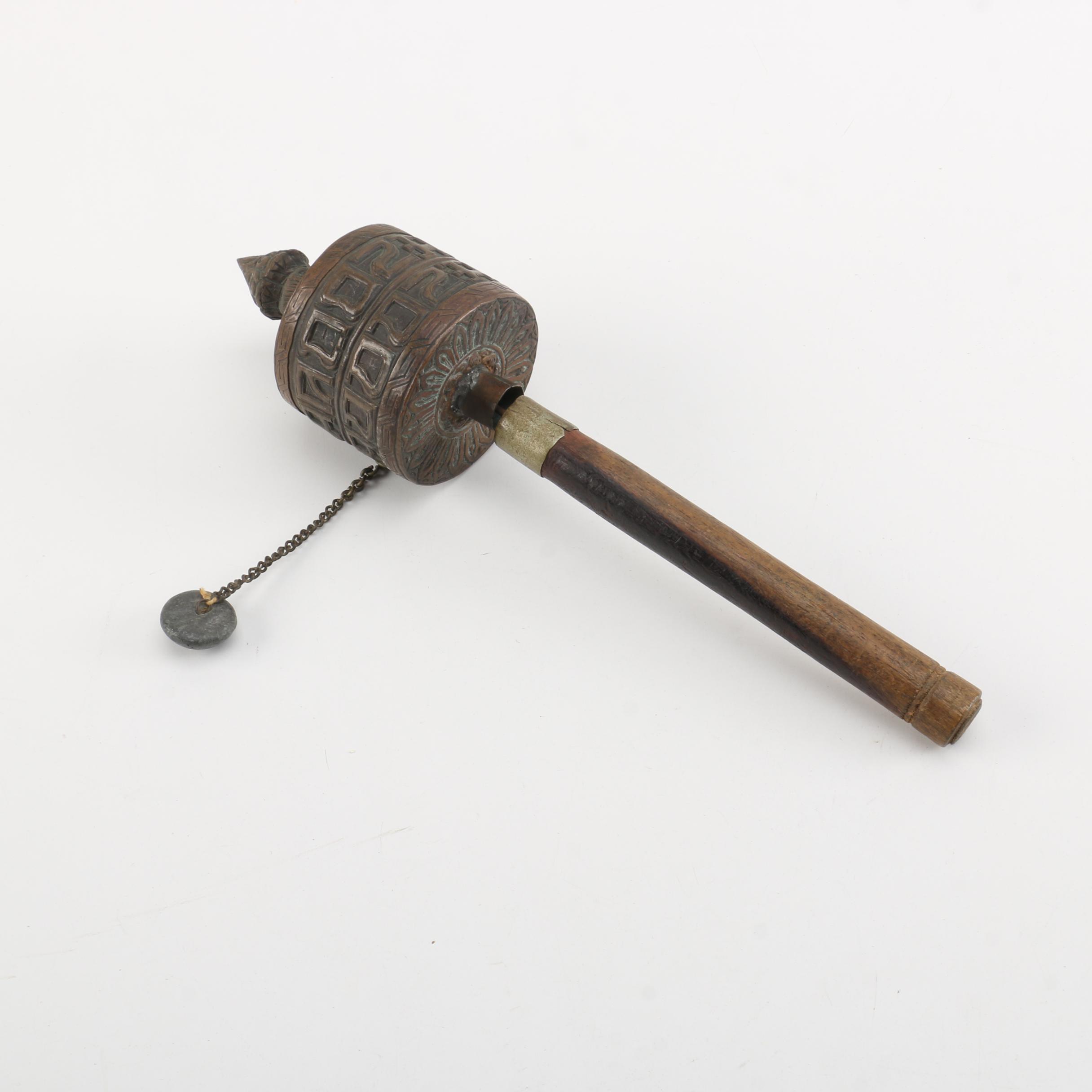 Tibetan Buddhist Mani Hand Prayer Wheel