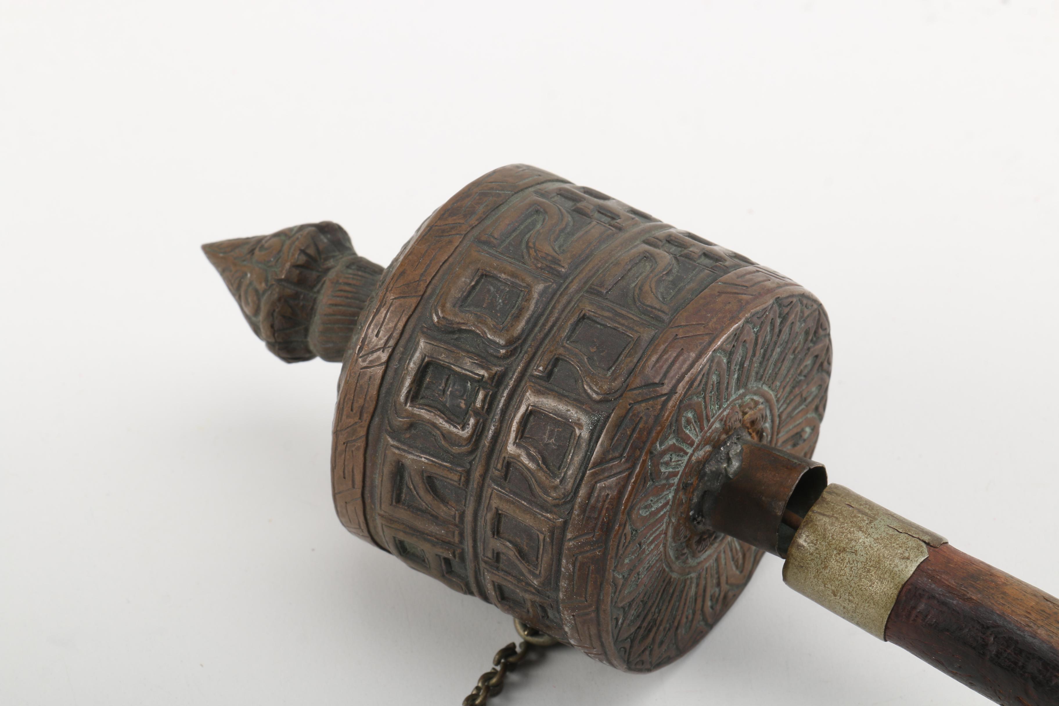 Tibetan Buddhist Mani Hand Prayer Wheel