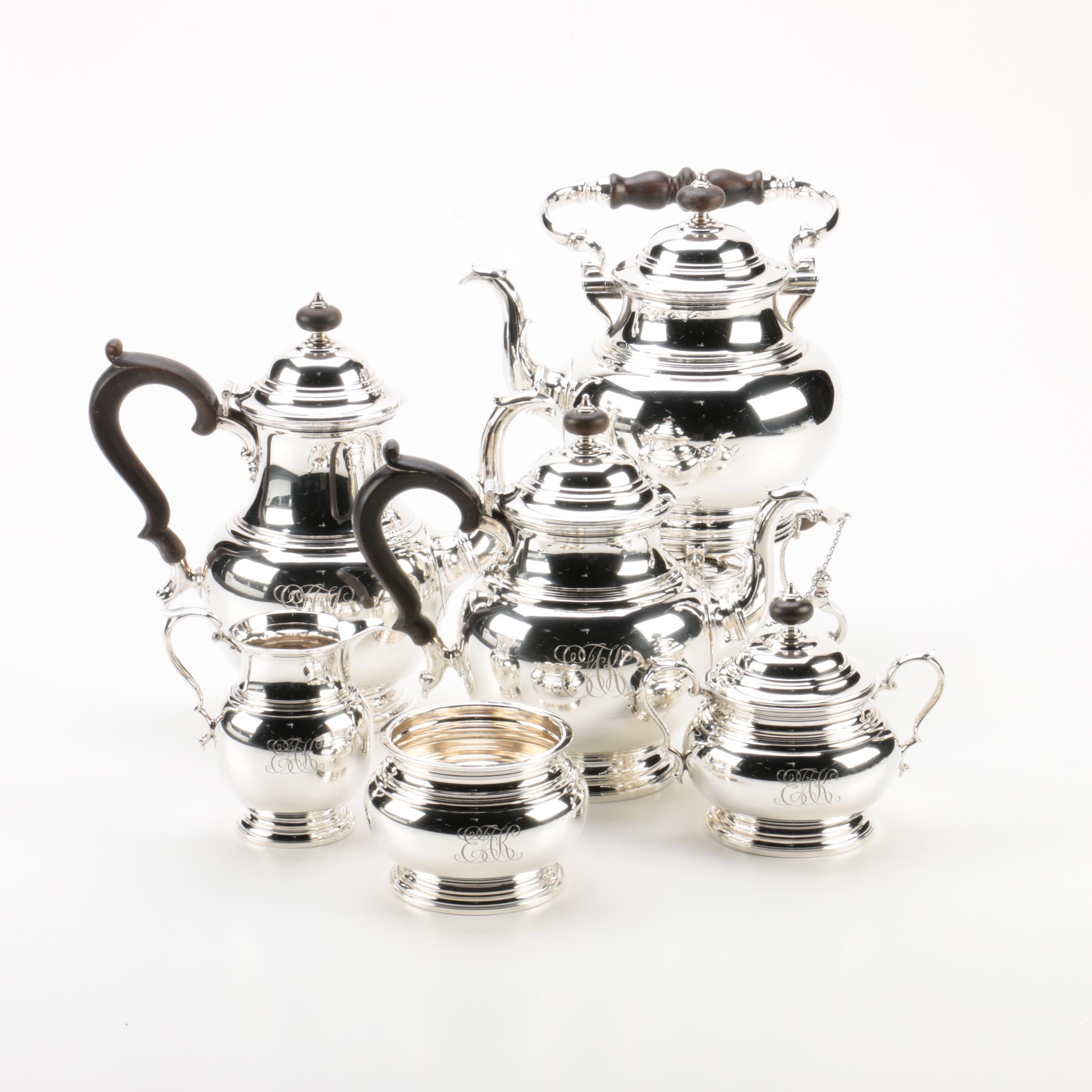 Early 1940s - Early 1950s Gorham Sterling Silver Coffee and Tea Set