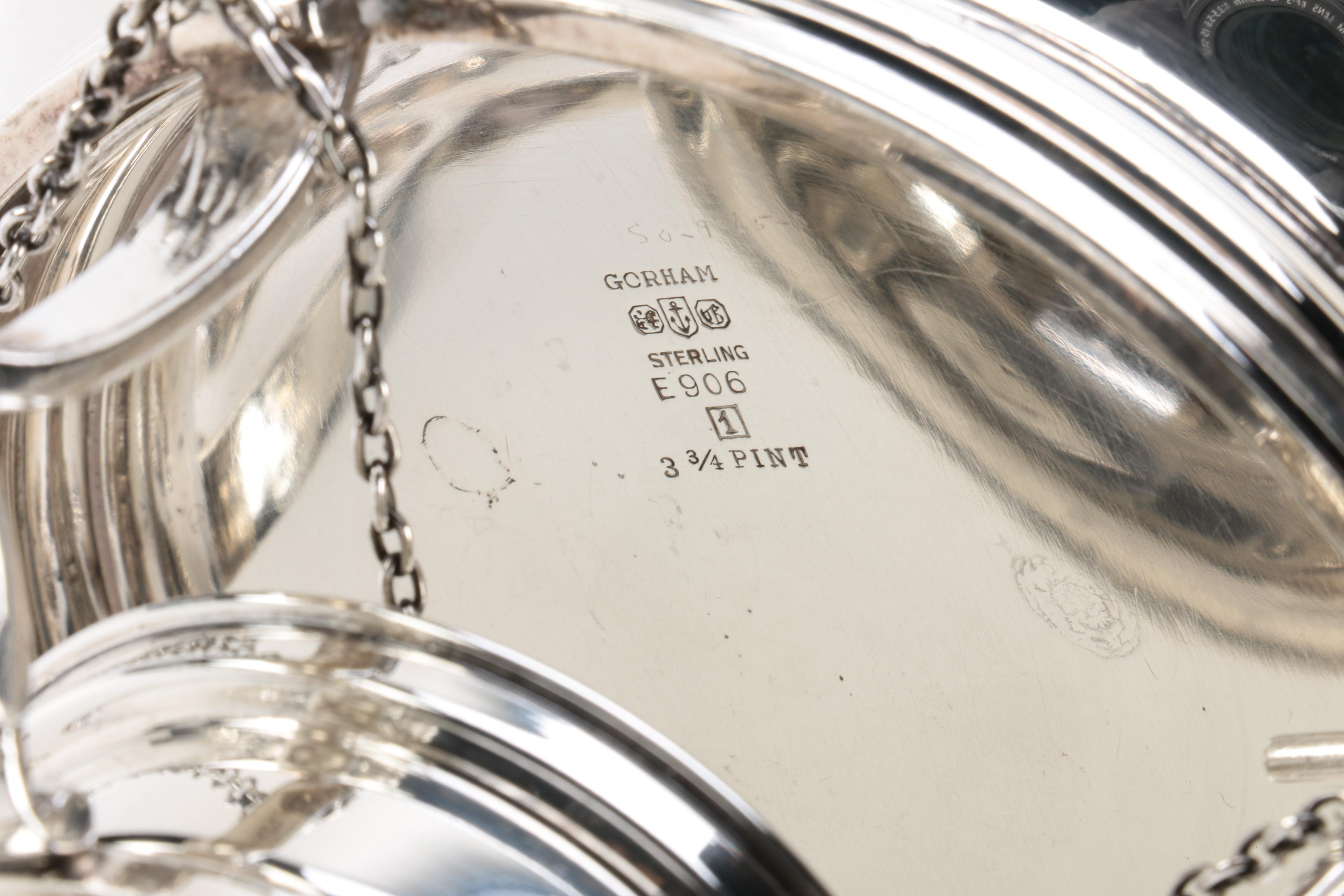 Early 1940s - Early 1950s Gorham Sterling Silver Coffee and Tea Set