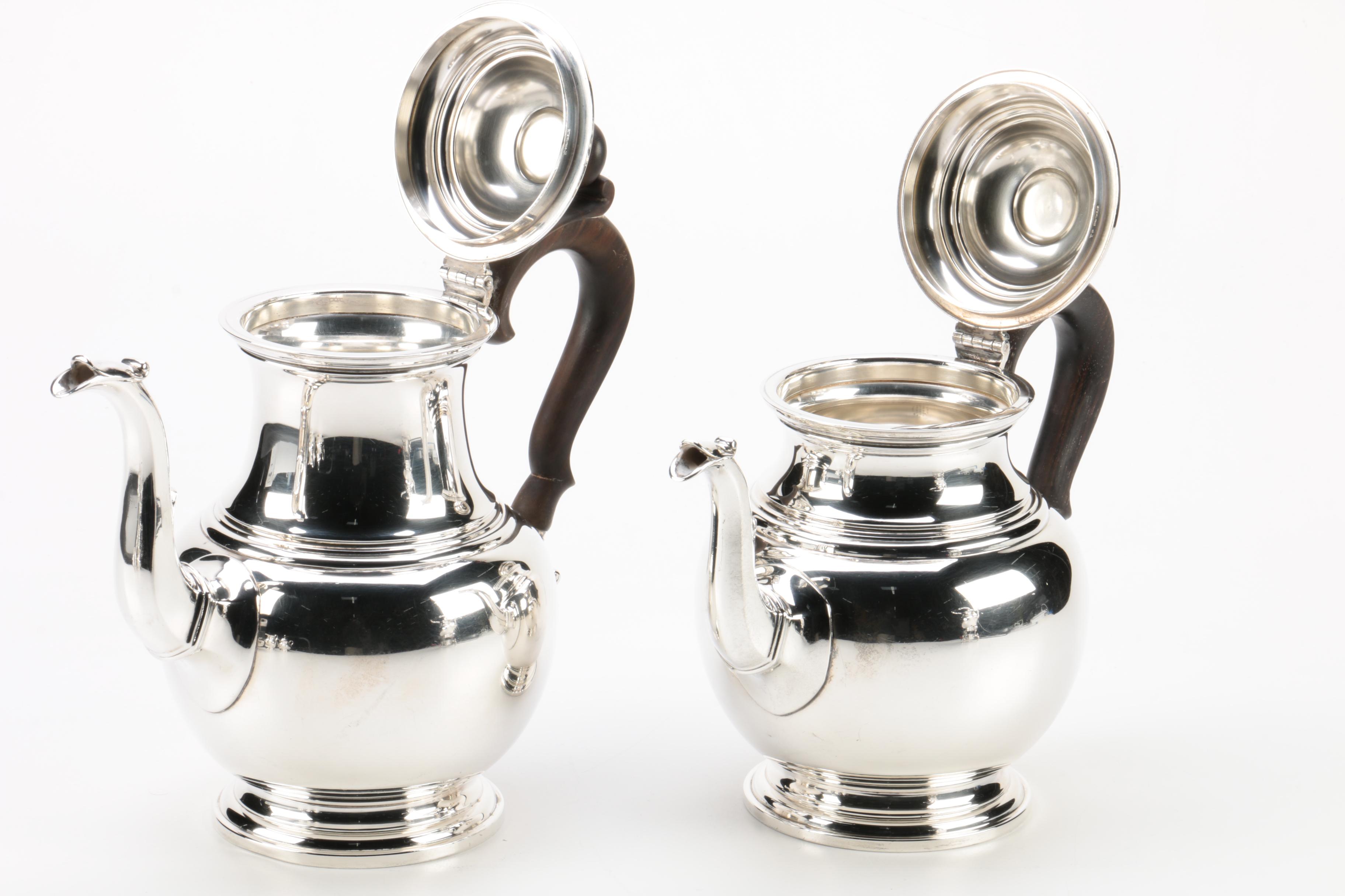 Early 1940s - Early 1950s Gorham Sterling Silver Coffee and Tea Set