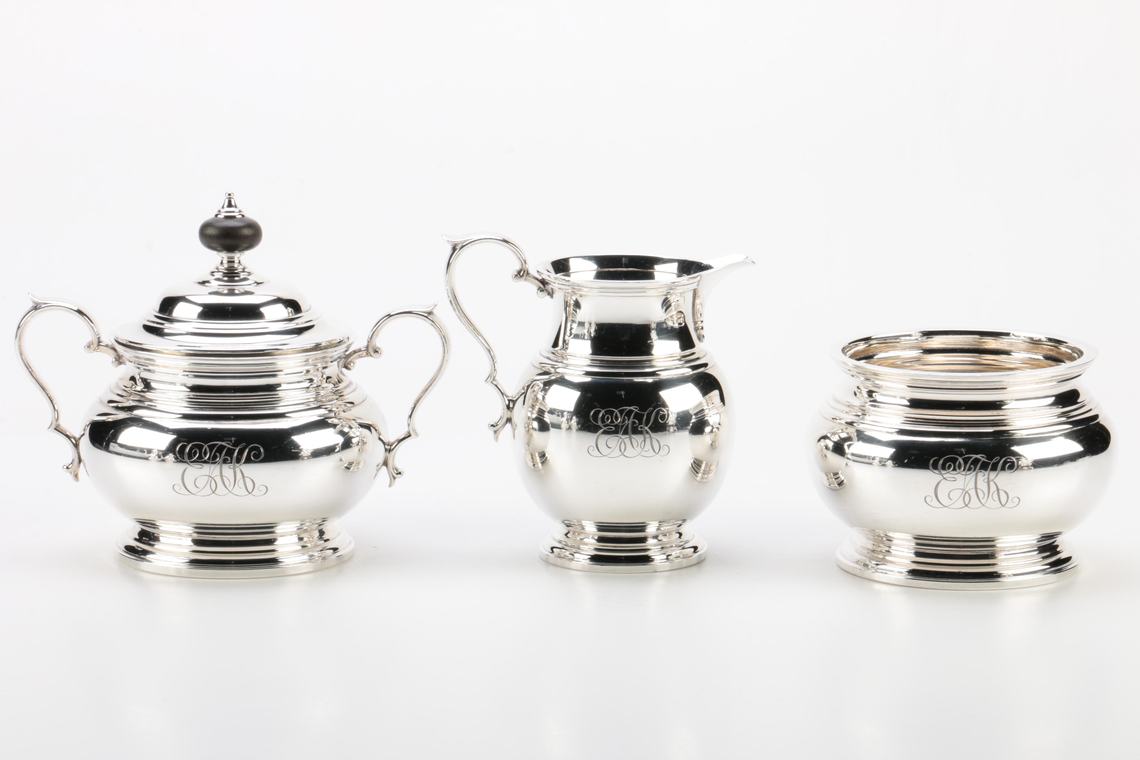 Early 1940s - Early 1950s Gorham Sterling Silver Coffee and Tea Set