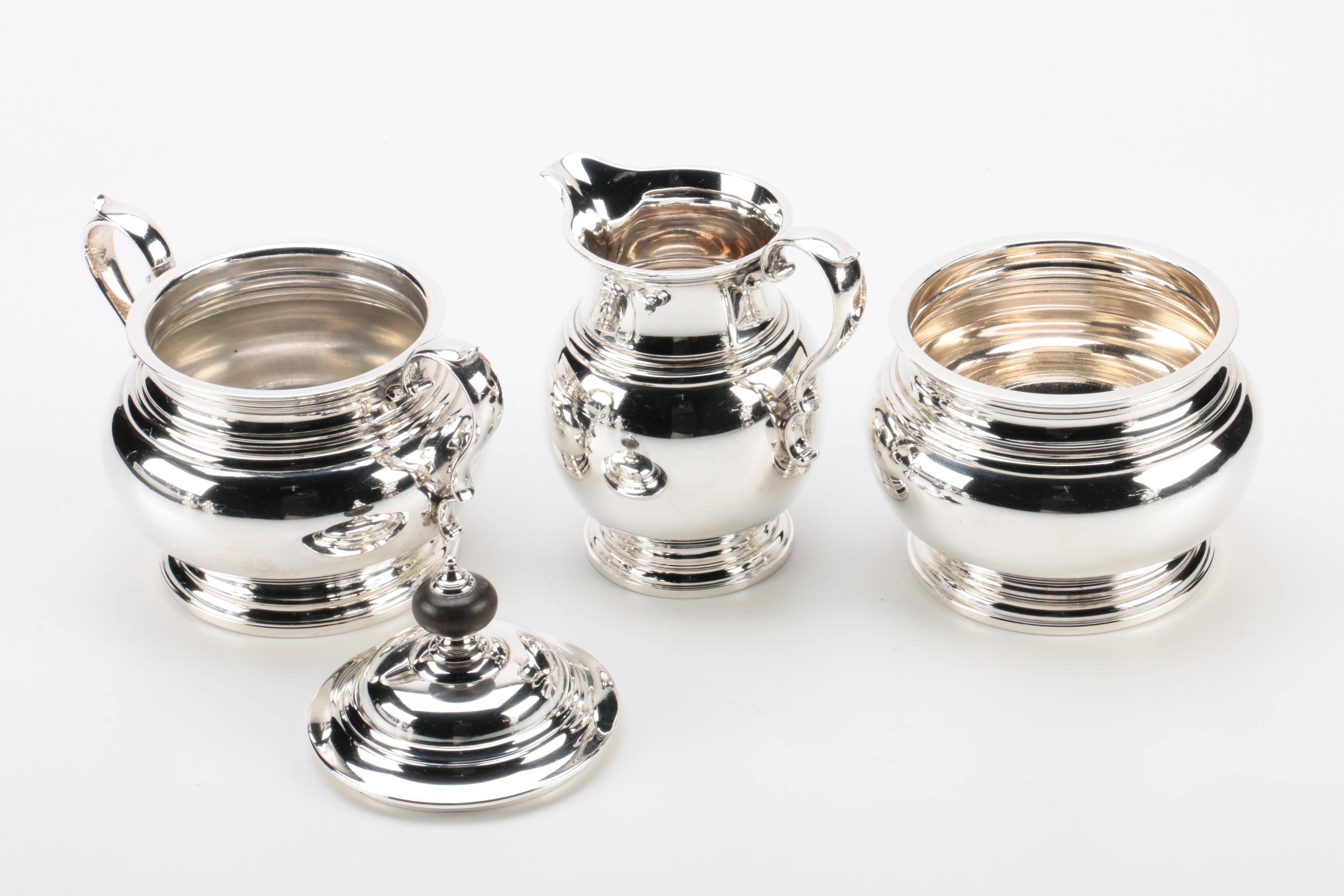 Early 1940s - Early 1950s Gorham Sterling Silver Coffee and Tea Set