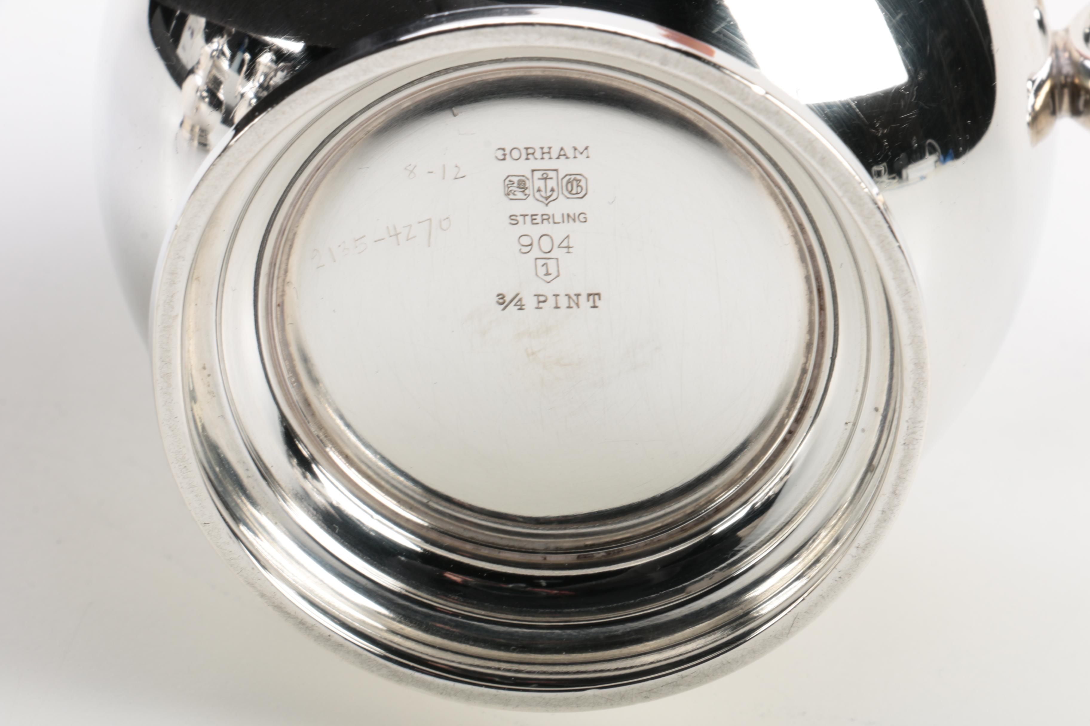 Early 1940s - Early 1950s Gorham Sterling Silver Coffee and Tea Set