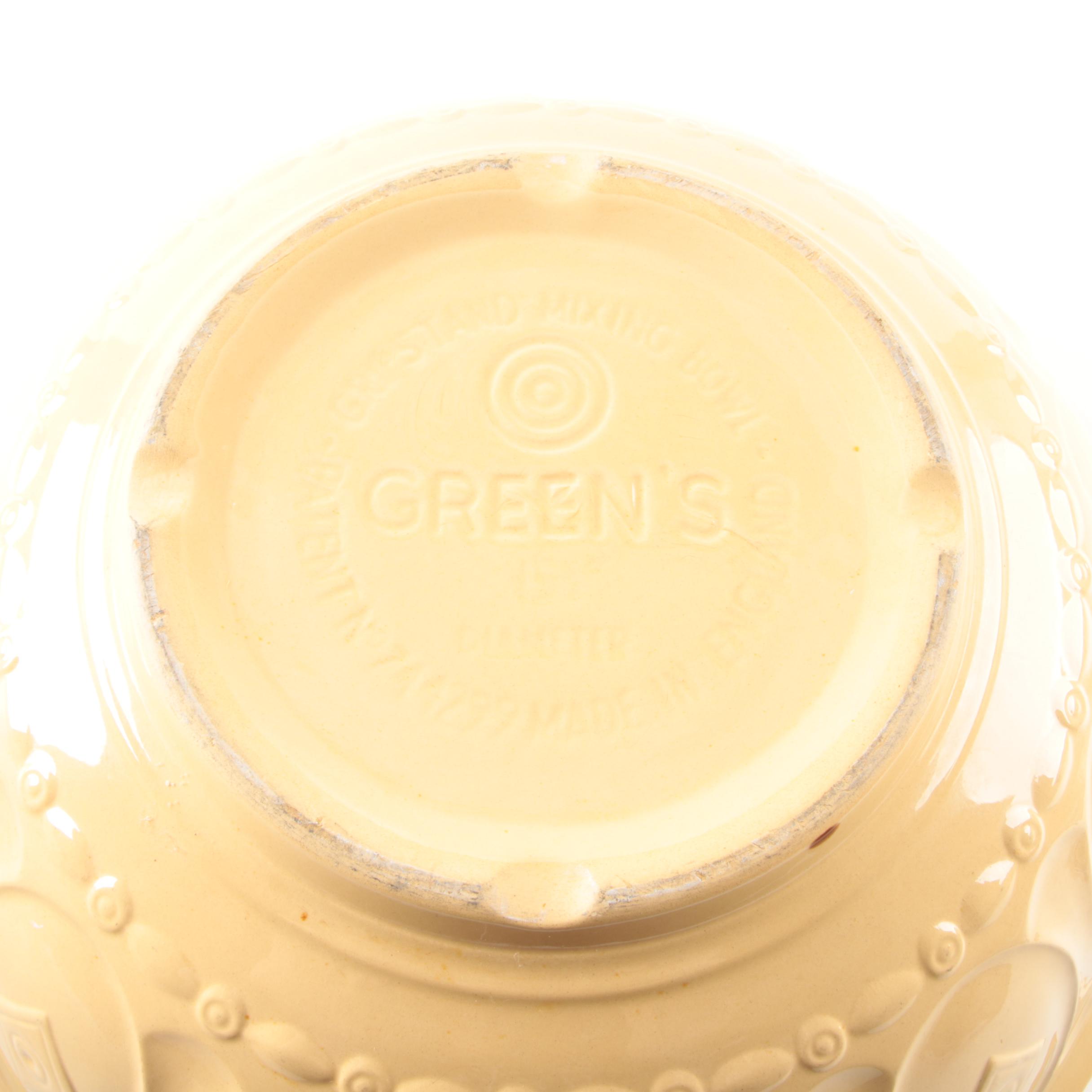 Vintage Green's and Robinson-Ransbottom Pottery Mixing Bowls