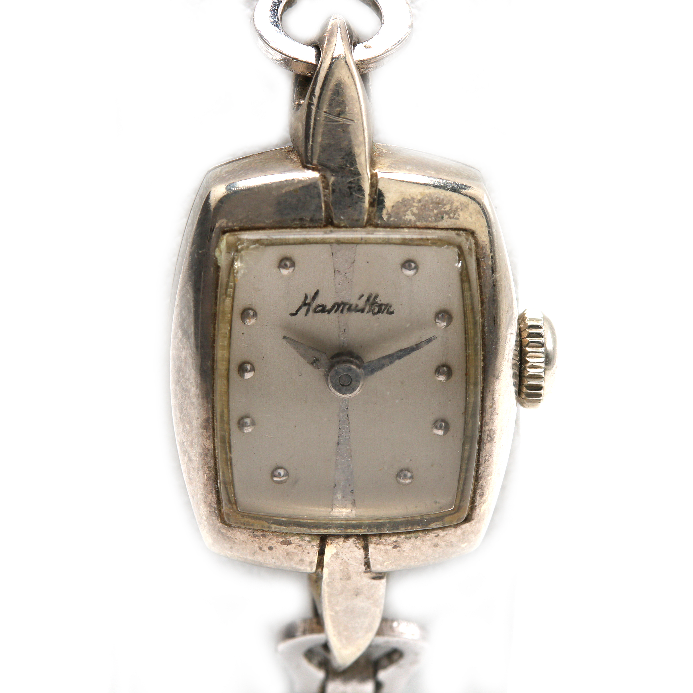 Hamilton 14K White Gold and 10K Gold Filled Watch