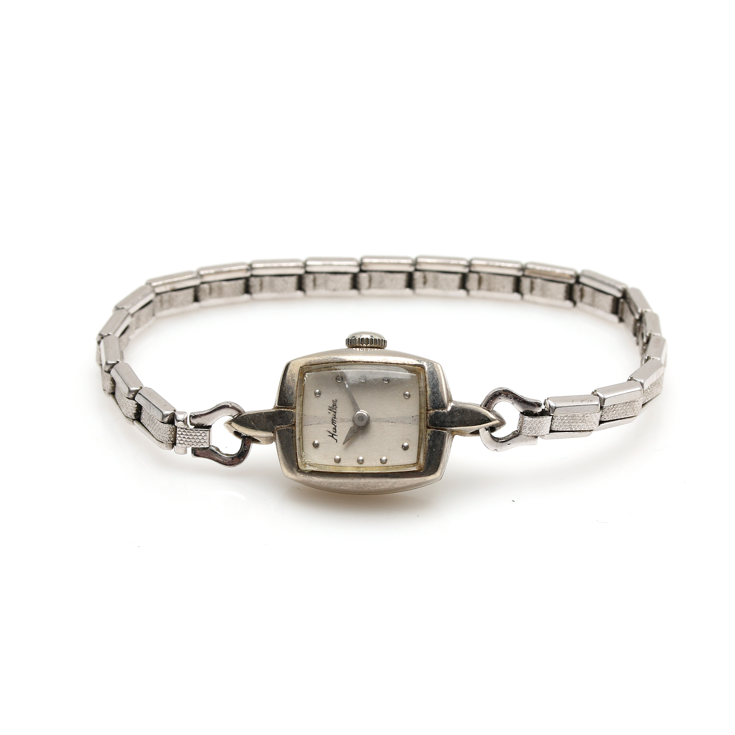 Hamilton 14K White Gold and 10K Gold Filled Watch