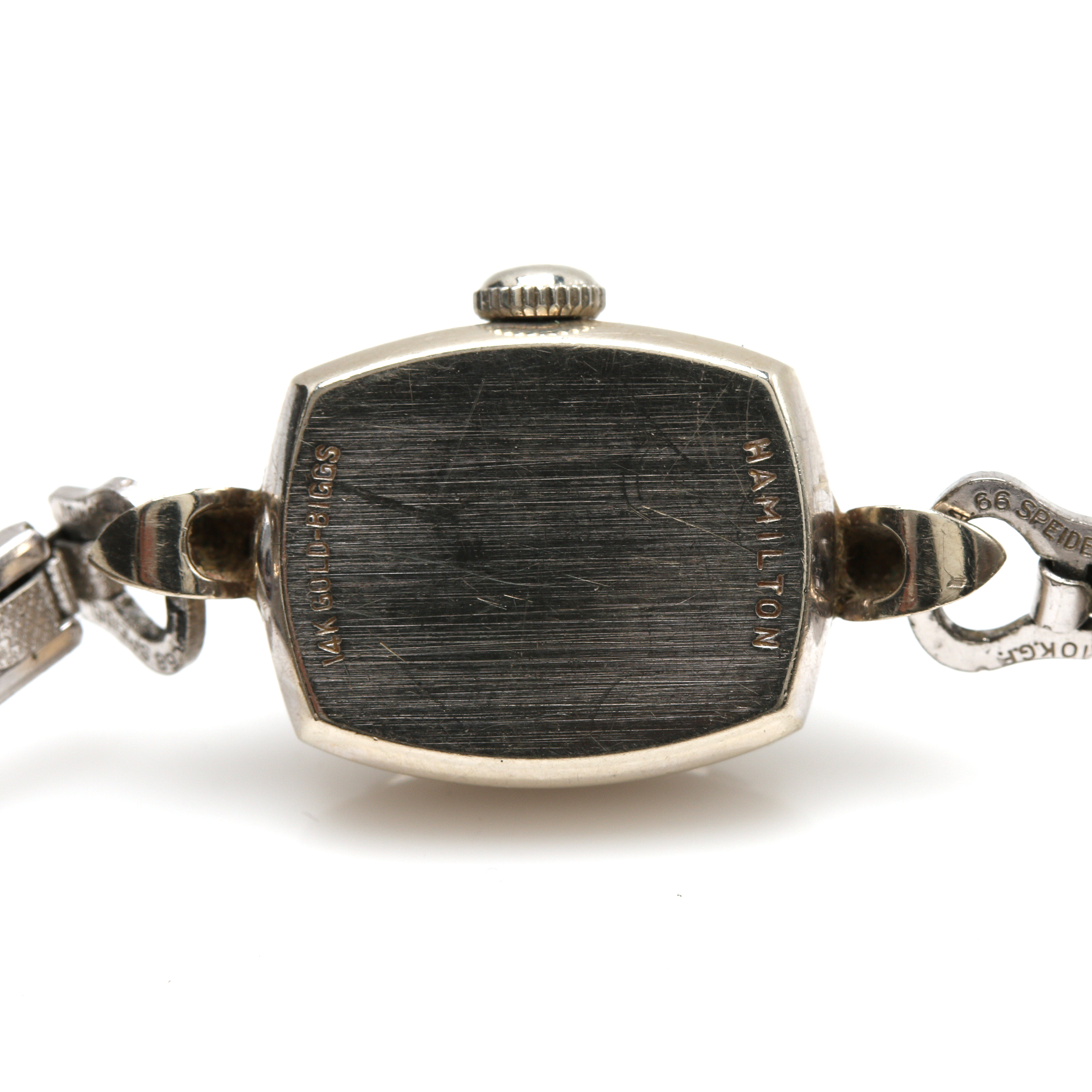 Hamilton 14K White Gold and 10K Gold Filled Watch