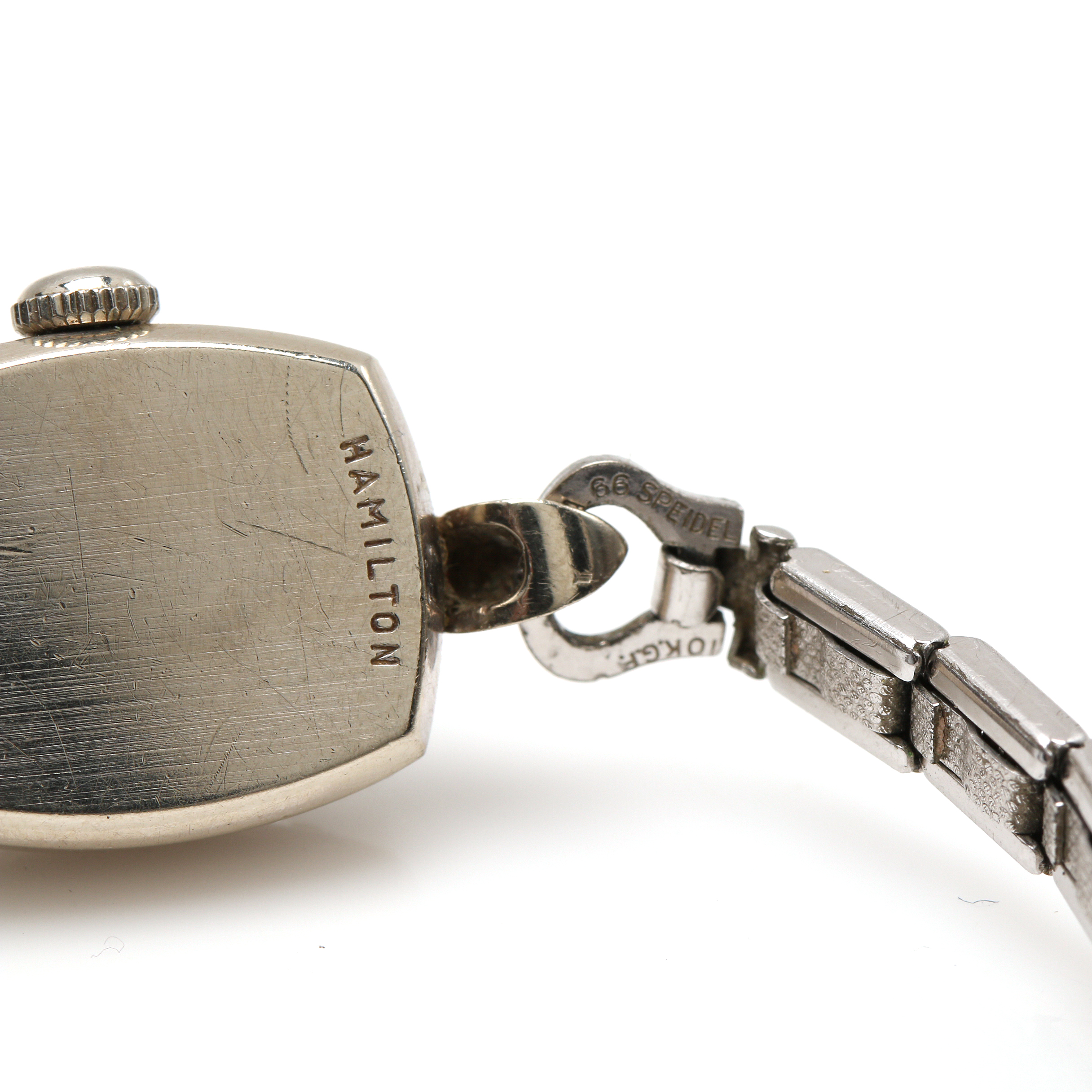 Hamilton 14K White Gold and 10K Gold Filled Watch